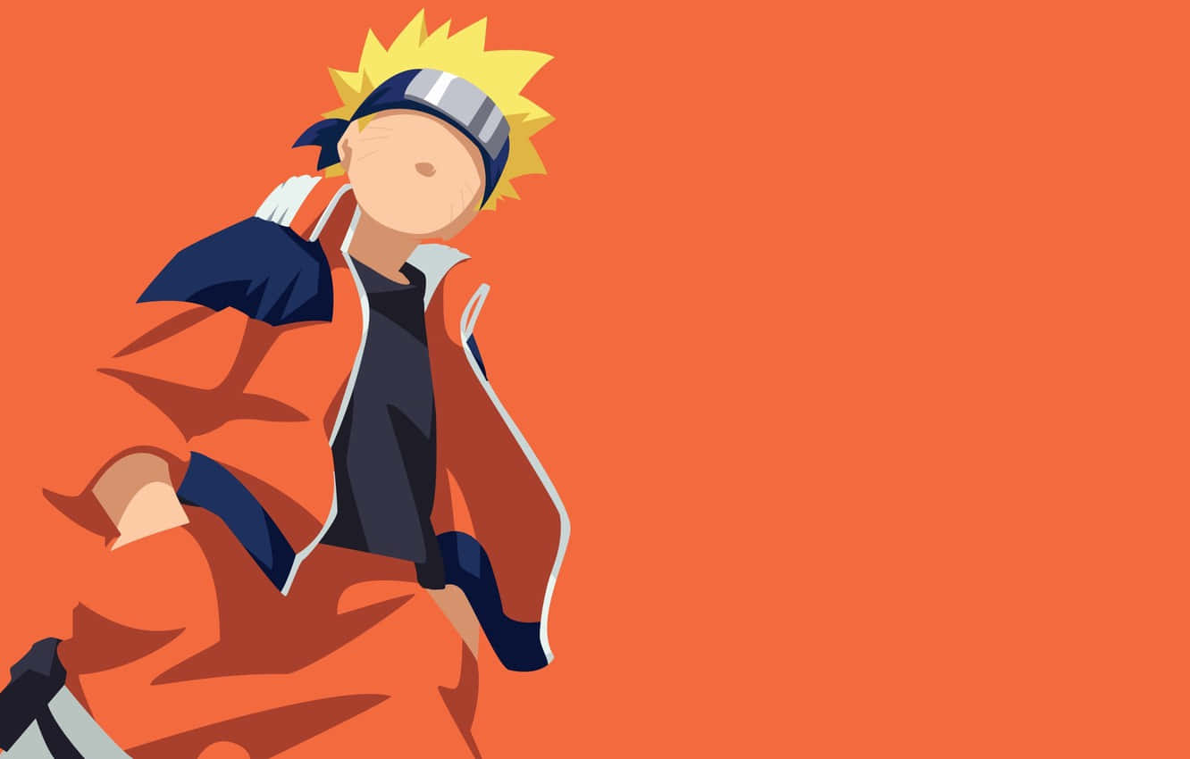 Arte vectorial naranja de anime de Uzumaki Naruto Fondos de pantalla