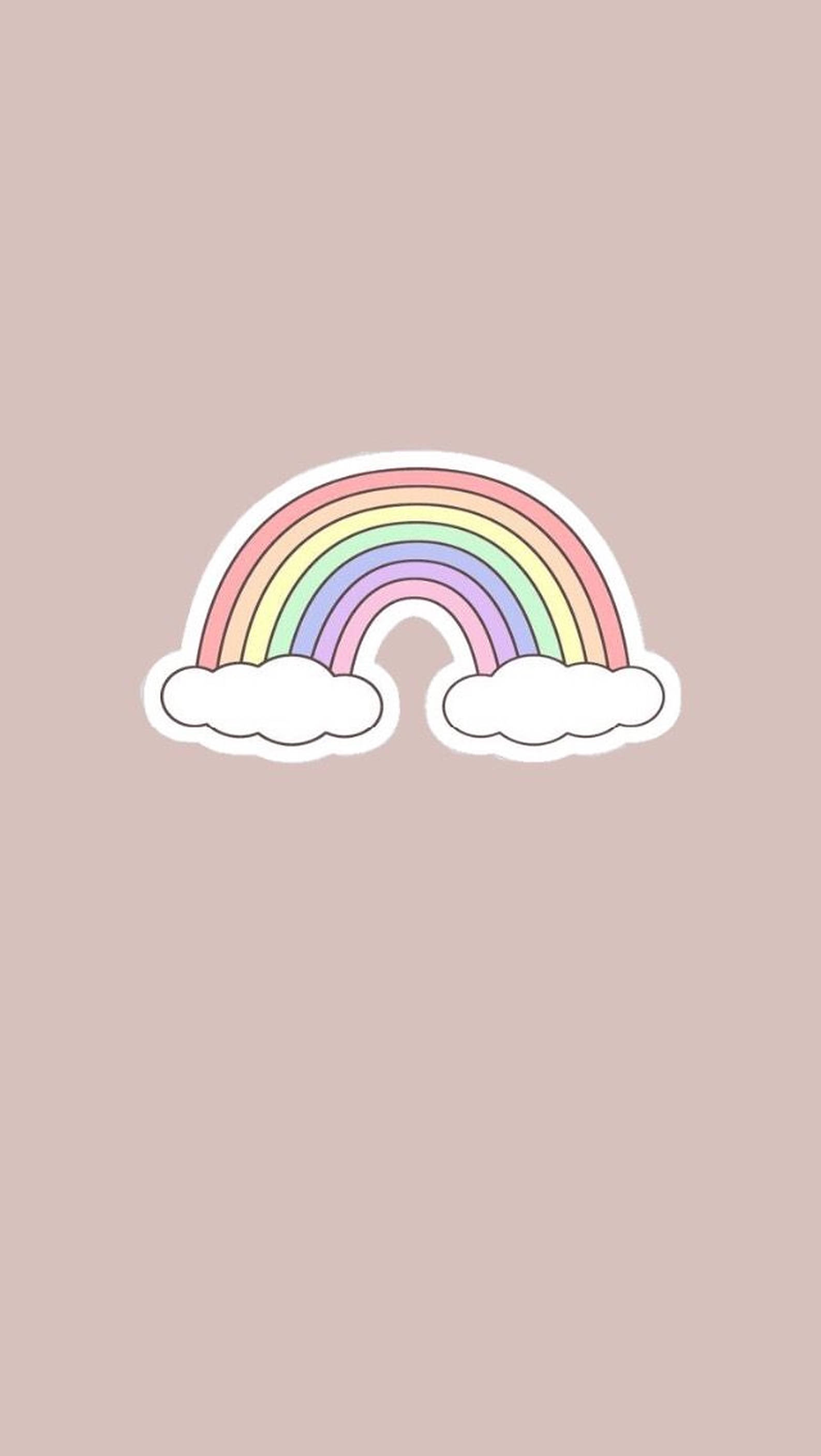 Arte vectorial pastel arcoíris estético Fondos de pantalla
