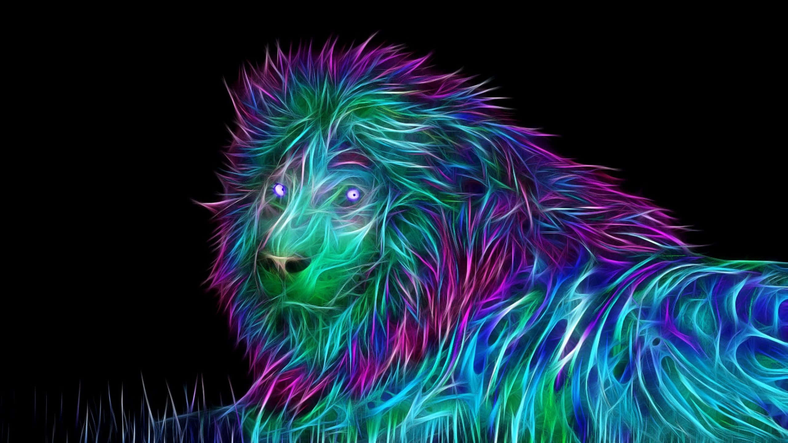 Arte vibrante de animales neón Fondos de pantalla