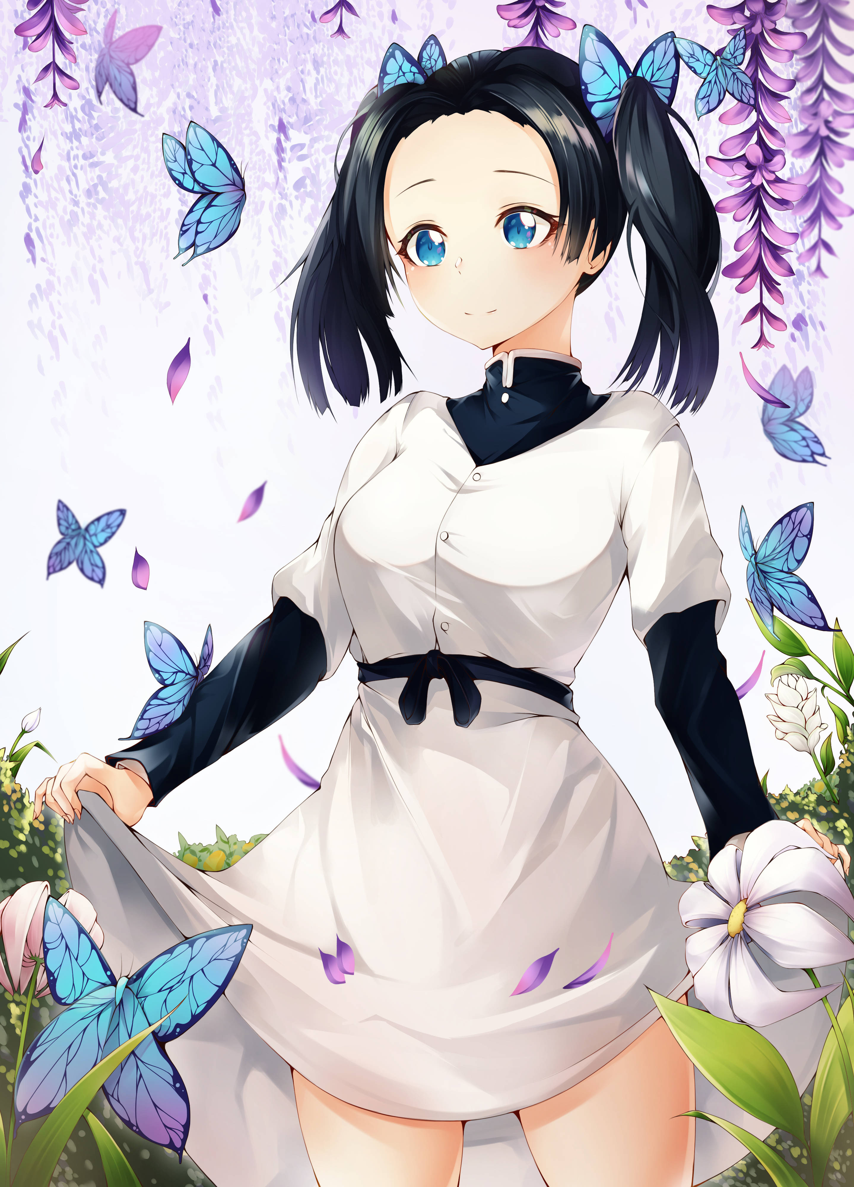Artístico Aoi Kanzaki con Mariposas Fondos de pantalla