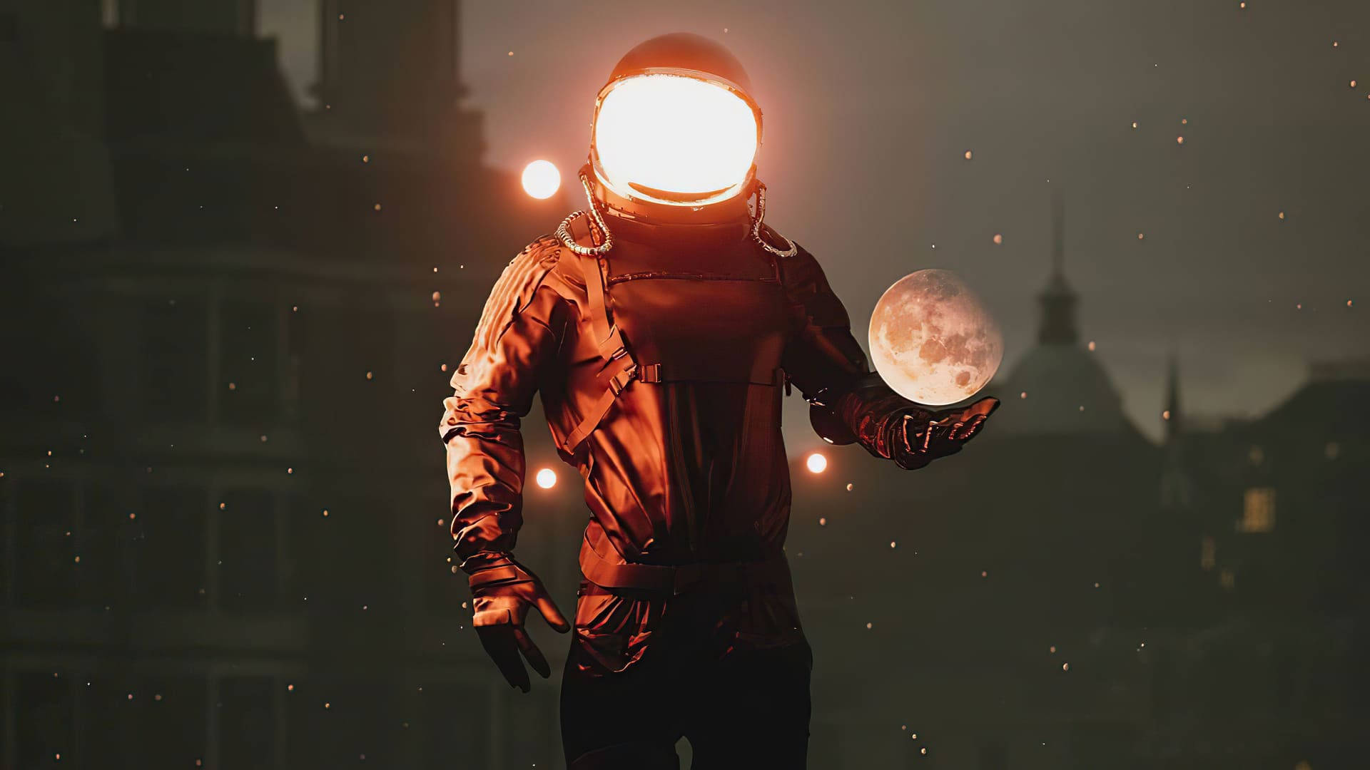 Fondo de pantalla de astronauta estético para laptop