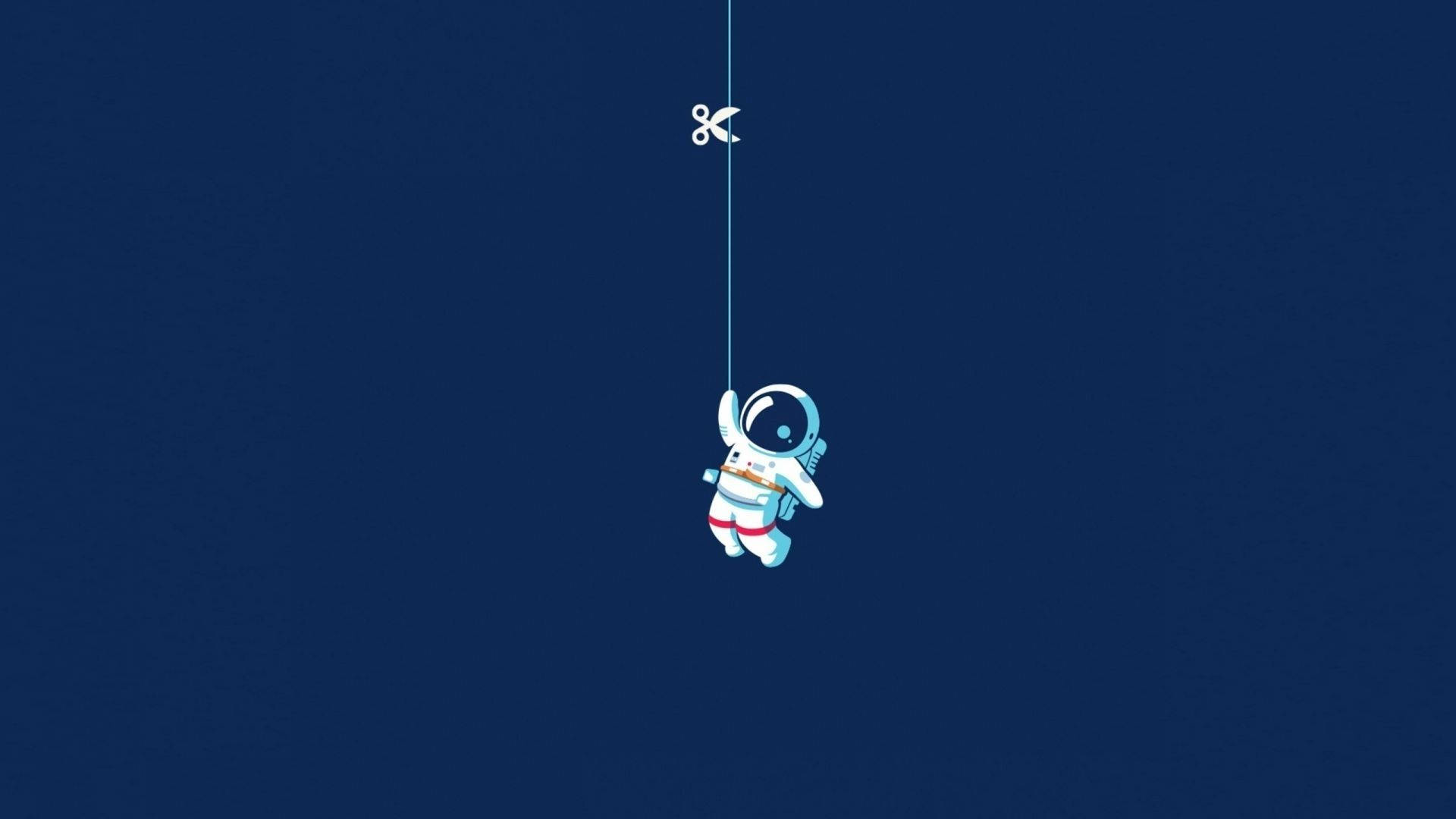 Astronauta Flotante Minimalista Fondos de pantalla