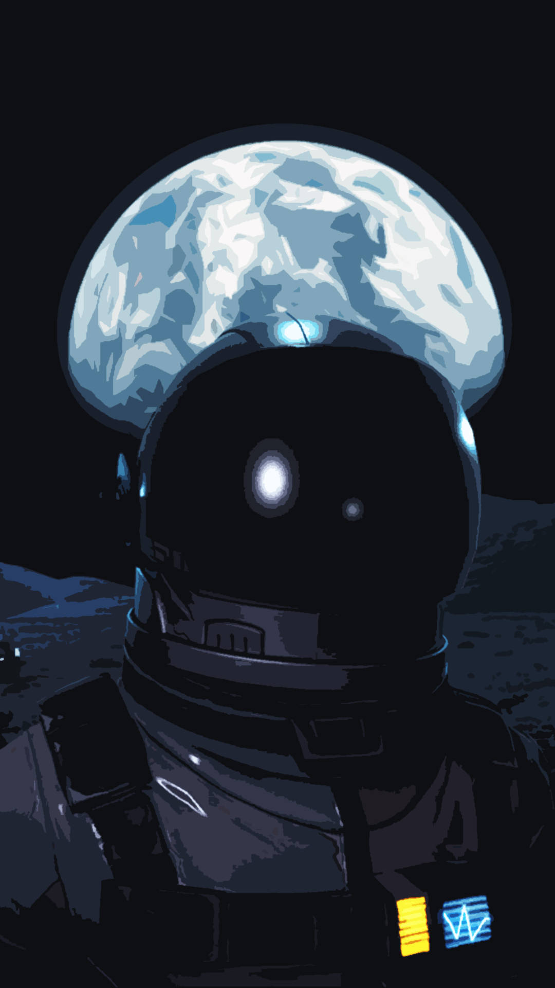 Astronauta Negro Fondo Oscuro Fondos de pantalla