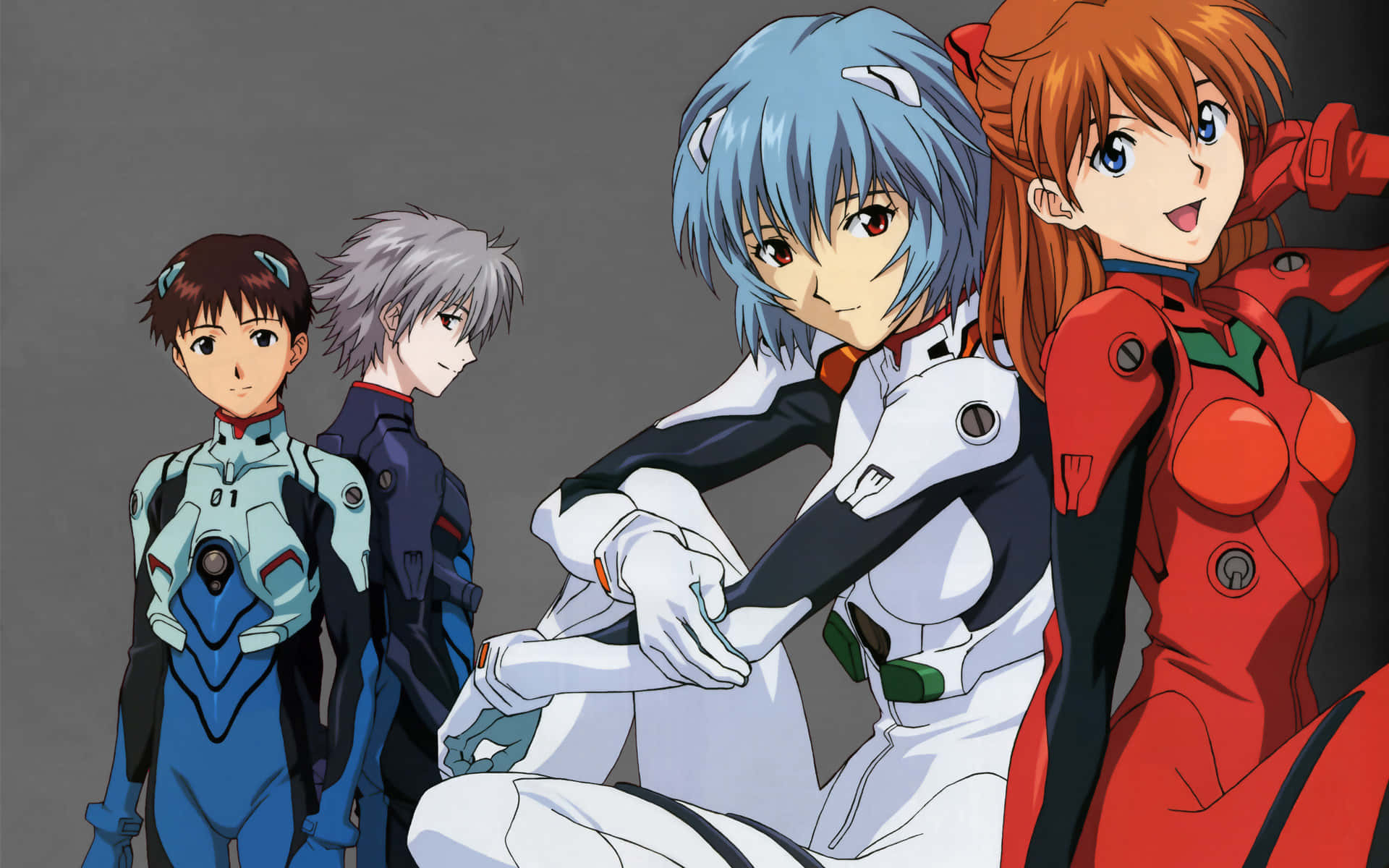 Asuka y Shinji, dos de los personajes más queridos de Neon Genesis Evangelion. Fondos de pantalla