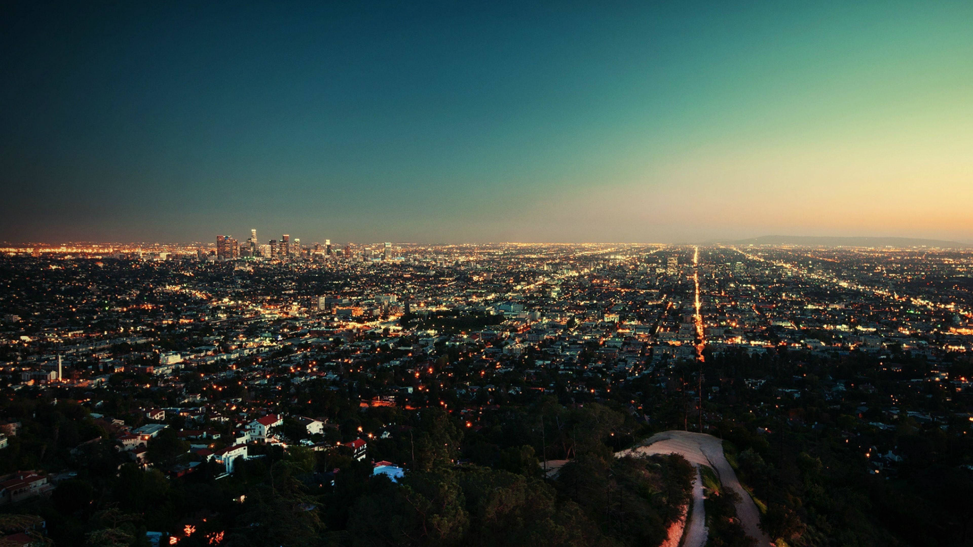 Atardecer apacible en Los Ángeles Fondos de pantalla