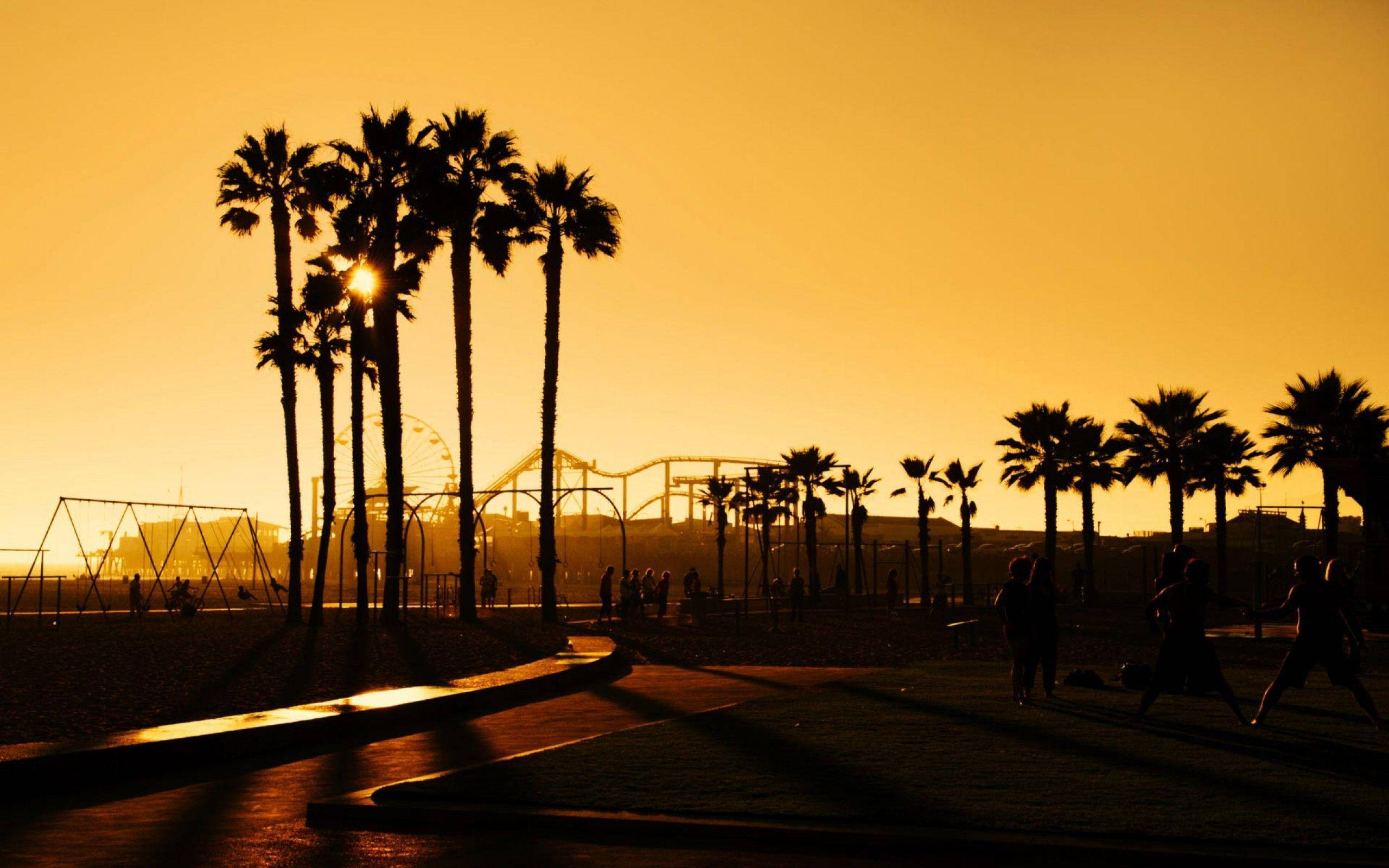 Atardecer Cálido en Los Ángeles Fondos de pantalla