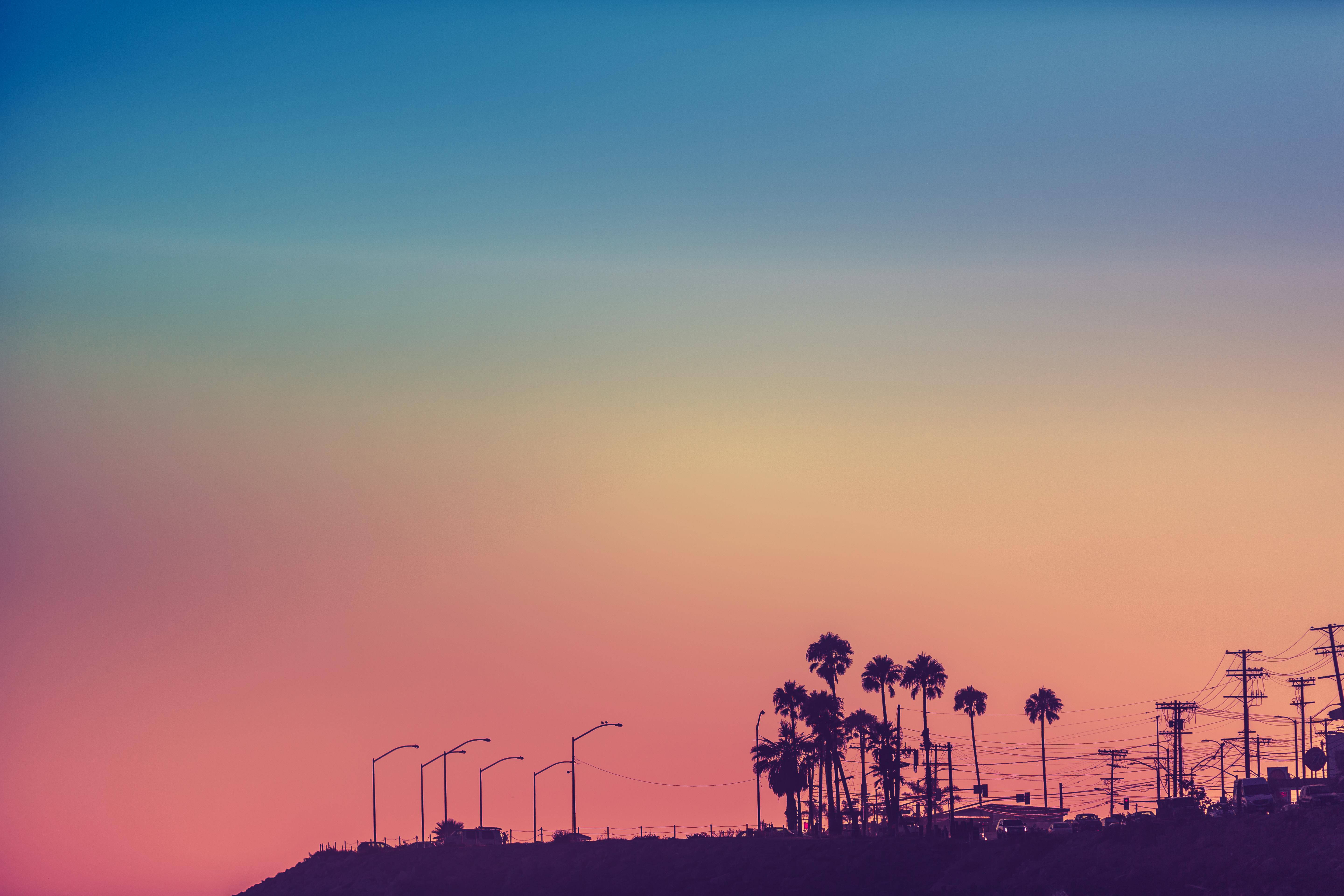 Atardecer Colorido en Los Ángeles Fondos de pantalla