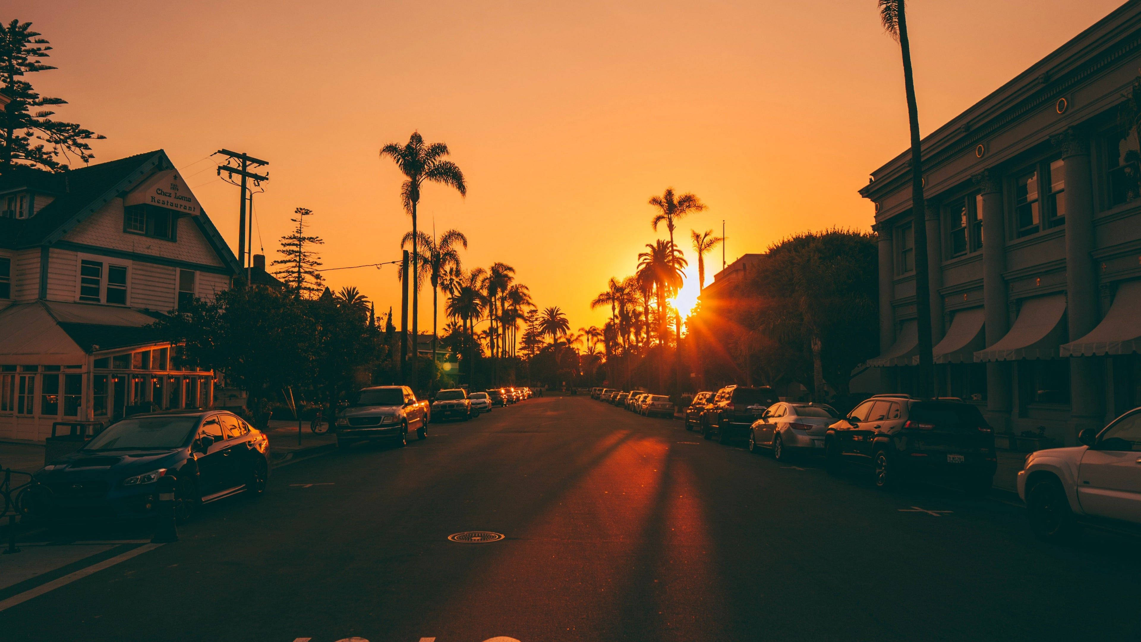Atardecer en el Norte de Los Ángeles Fondos de pantalla