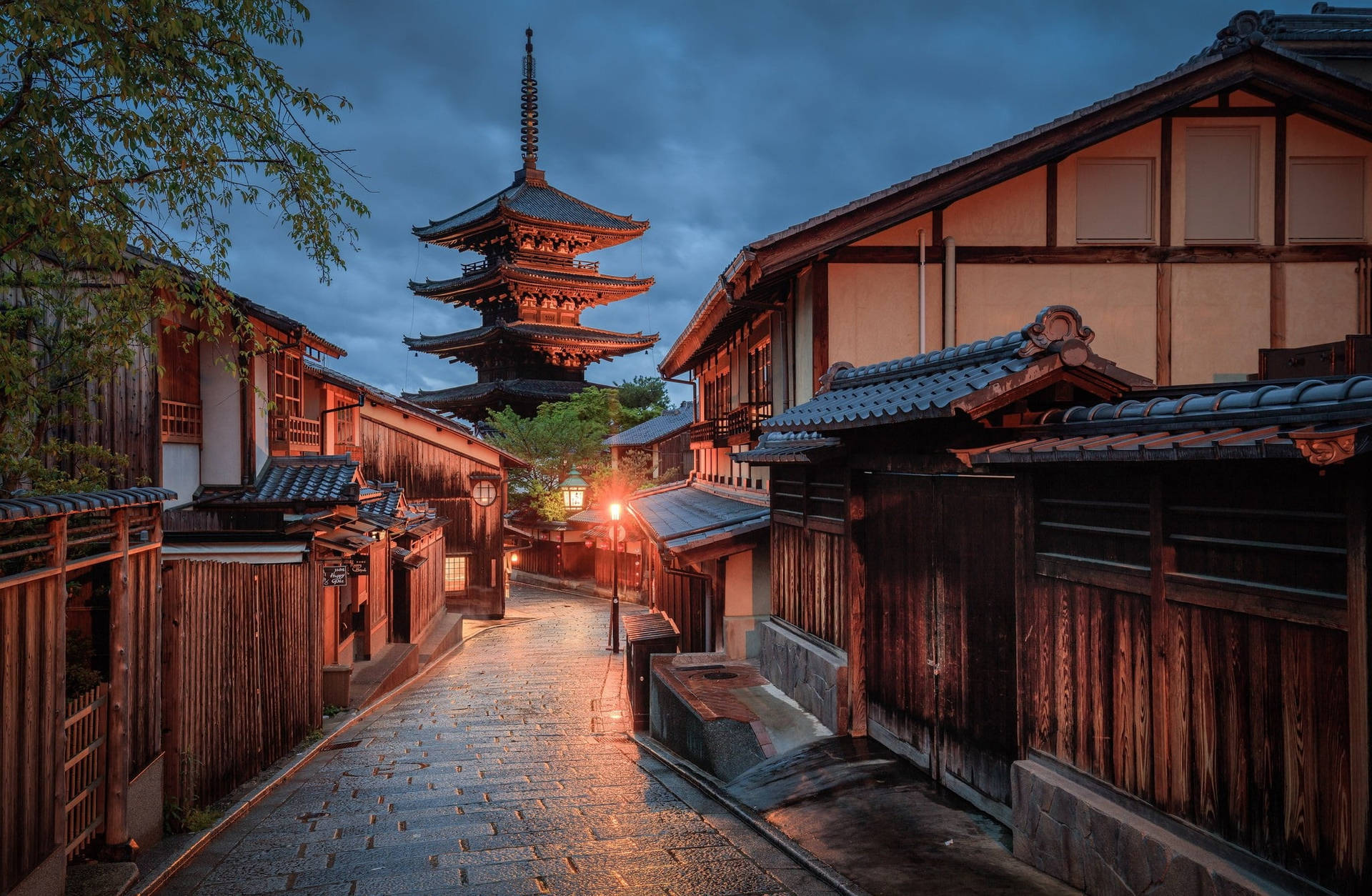 Atardecer en Kioto, Japón 4K Fondos de pantalla