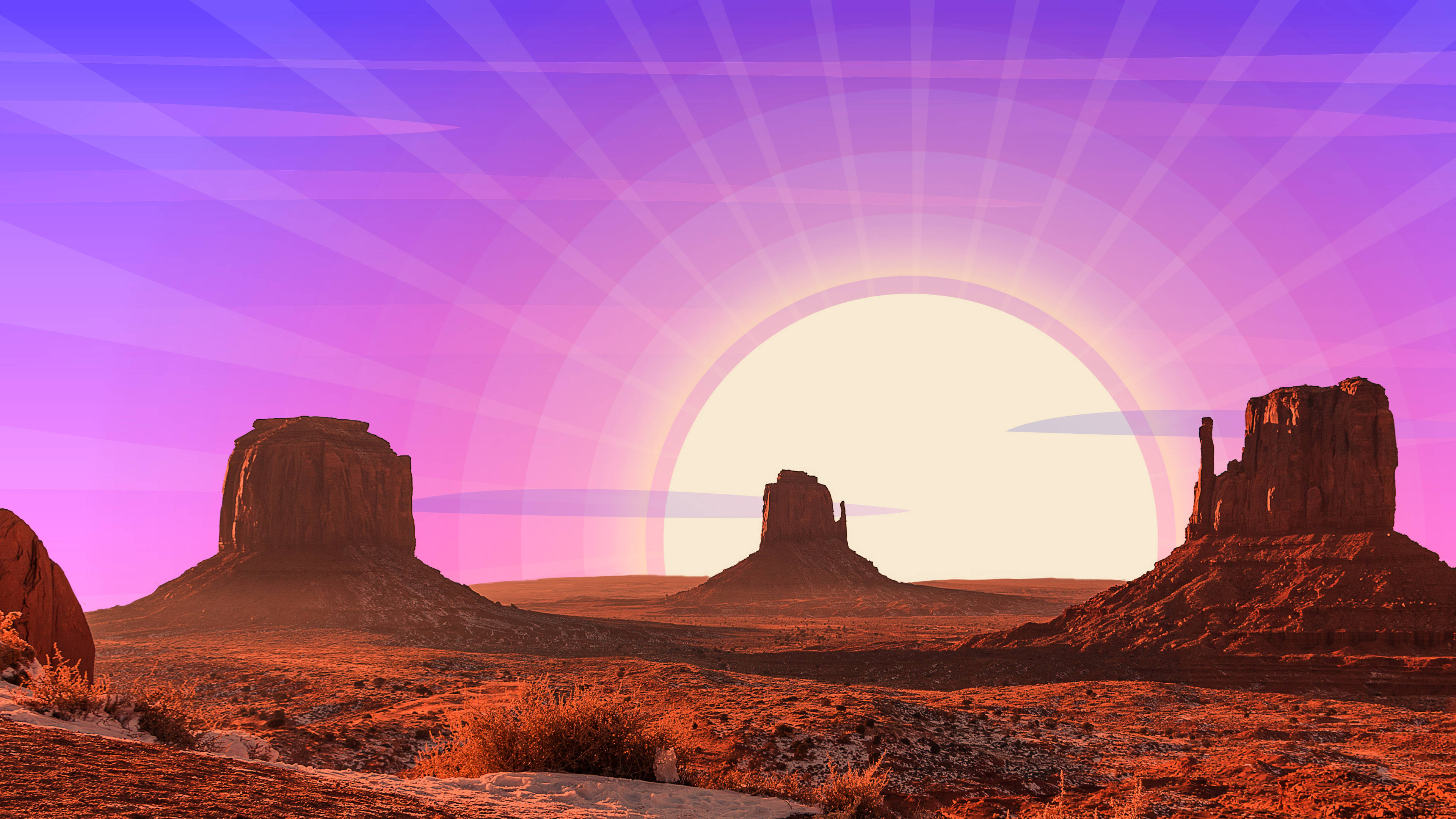 Atardecer estético del Oeste Fondos de pantalla