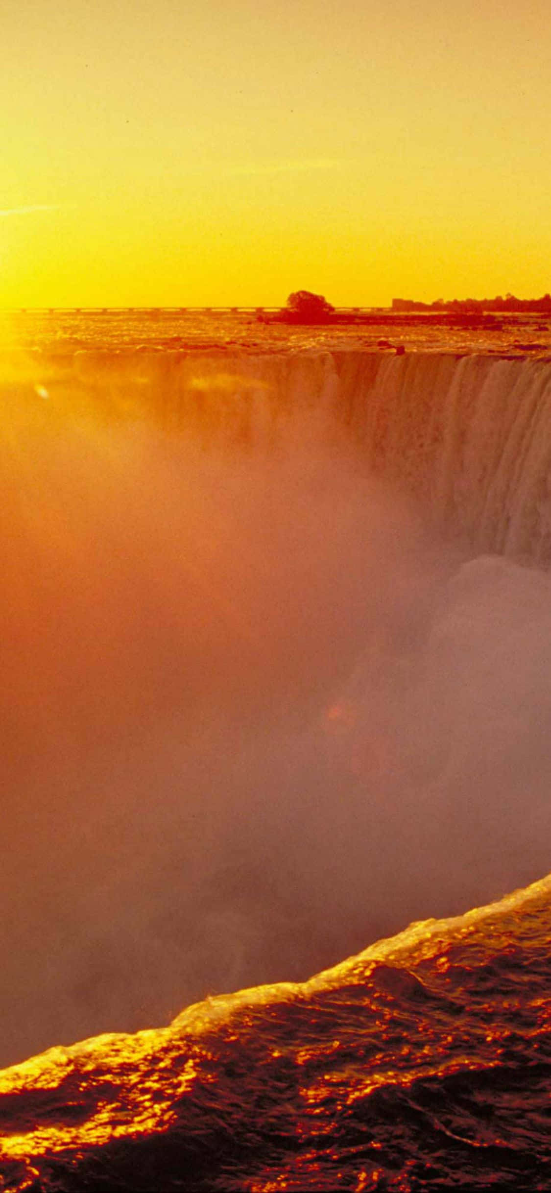 Atardecer Fondo iPhone X Cataratas del Niágara Fondos de pantalla