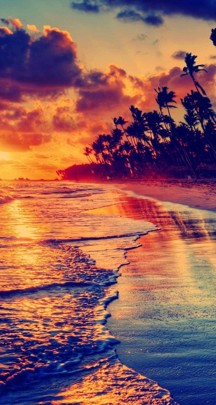 Atardecer genial para teléfono Fondos de pantalla