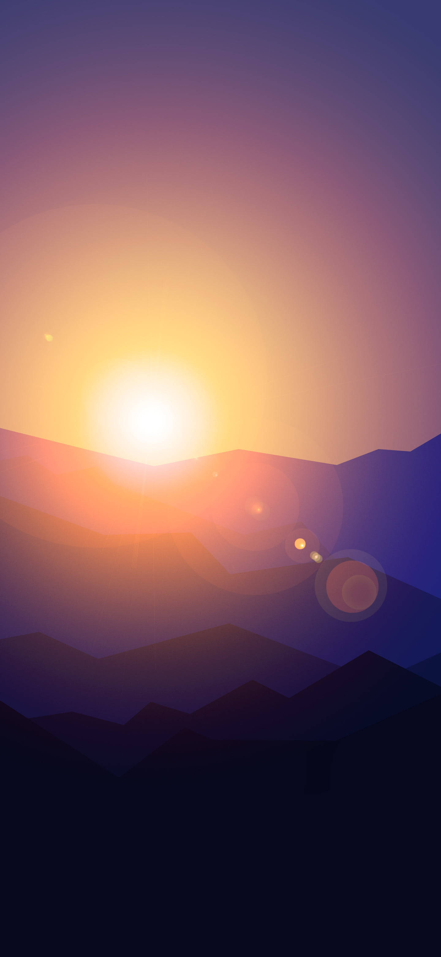 Atardecer Horizonte Minimalista Android Fondos de pantalla