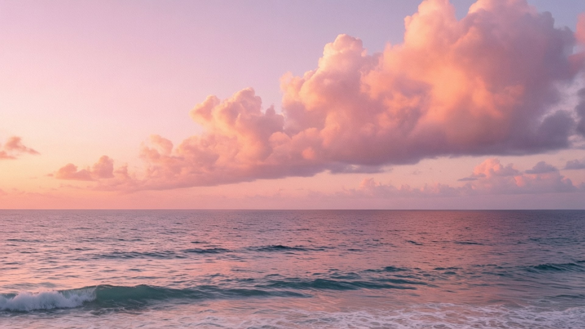 Atardecer Oceánico Pastel Fondos de pantalla
