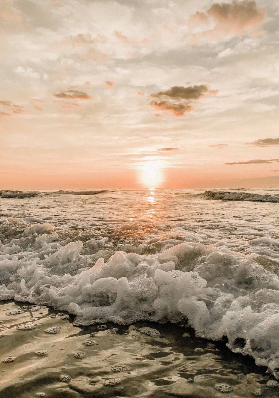 Atardecer playero estético de verano Fondos de pantalla