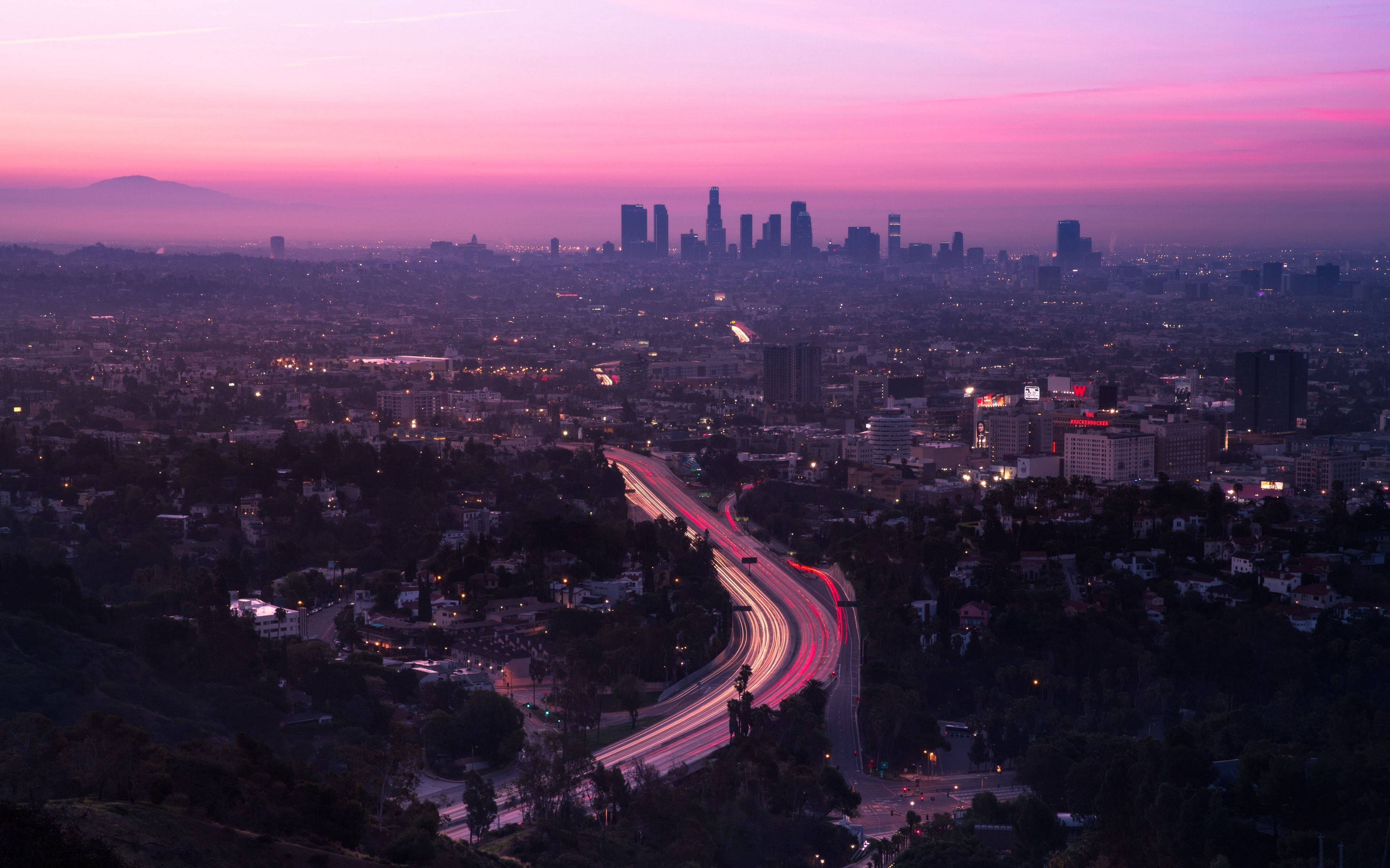 Atardecer Rosa Estético de Los Ángeles Fondos de pantalla