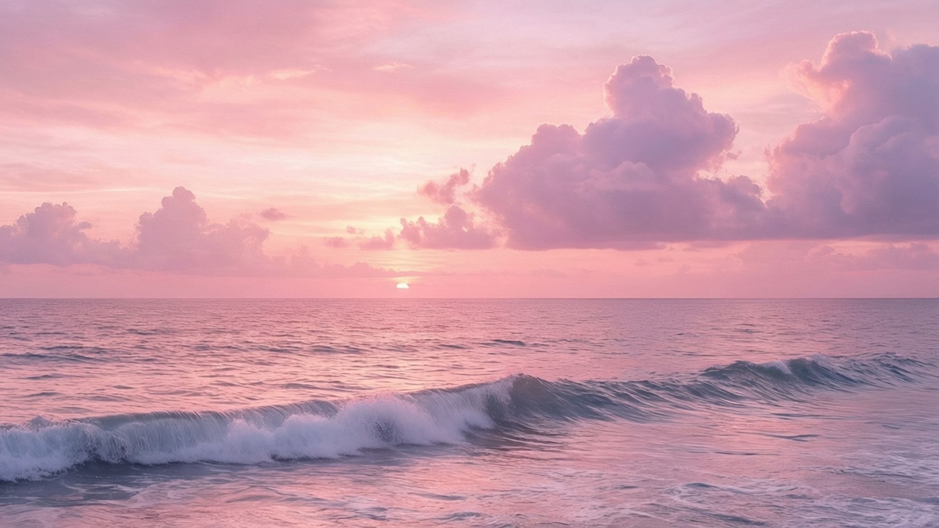 Atardecer rosa pastel Fondos de pantalla