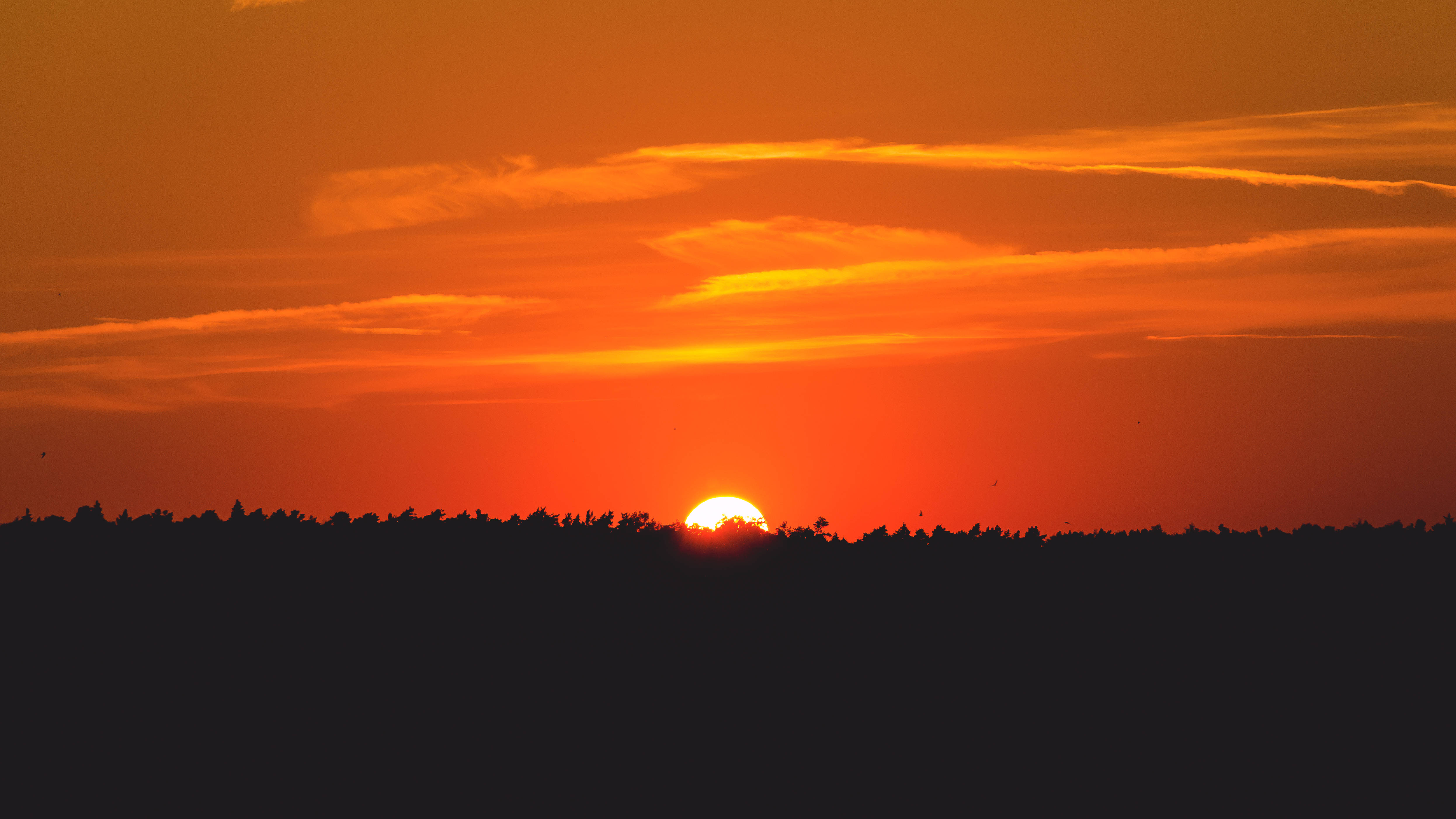 Atardecer Sobre las Llanuras Fondos de pantalla