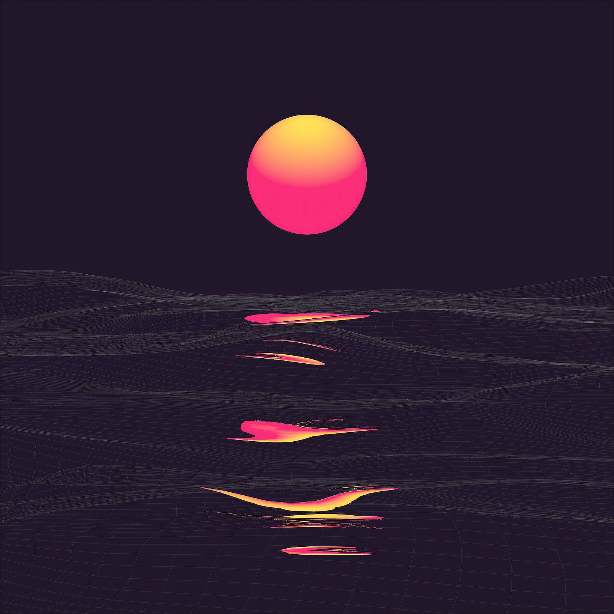 Atardecer Vaporwave Estético para iPad Fondos de pantalla