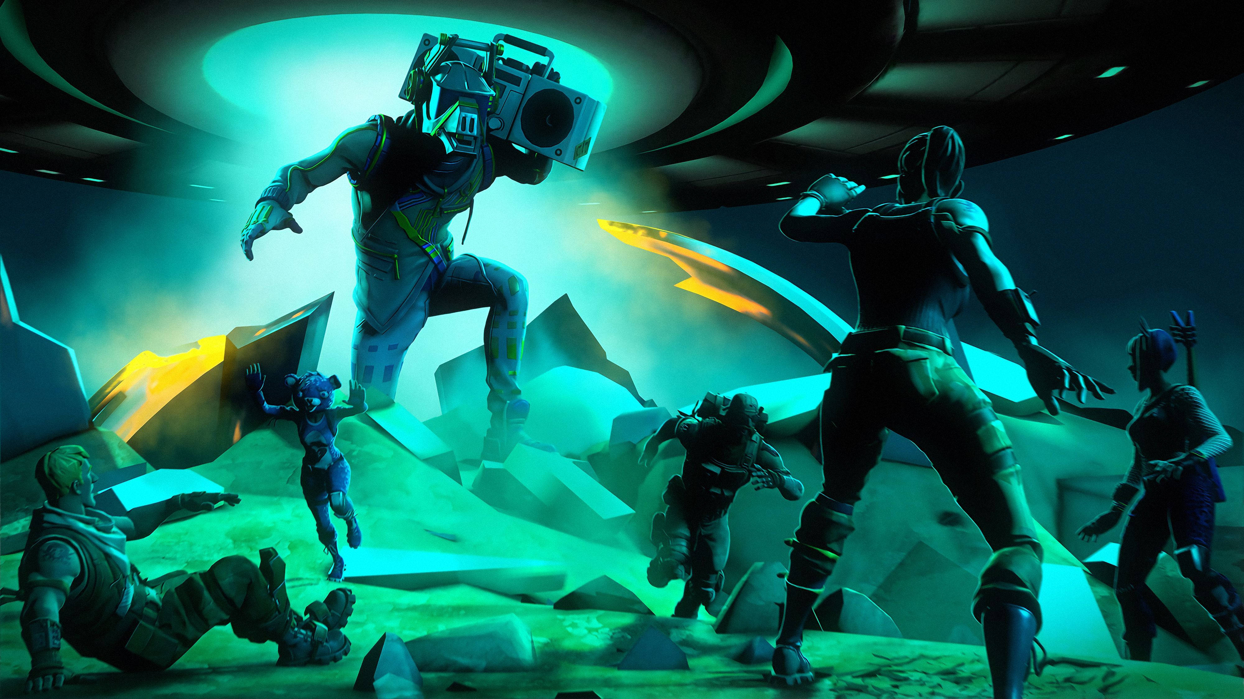 Aterrizaje genial de DJ Yonder de Fortnite Fondos de pantalla