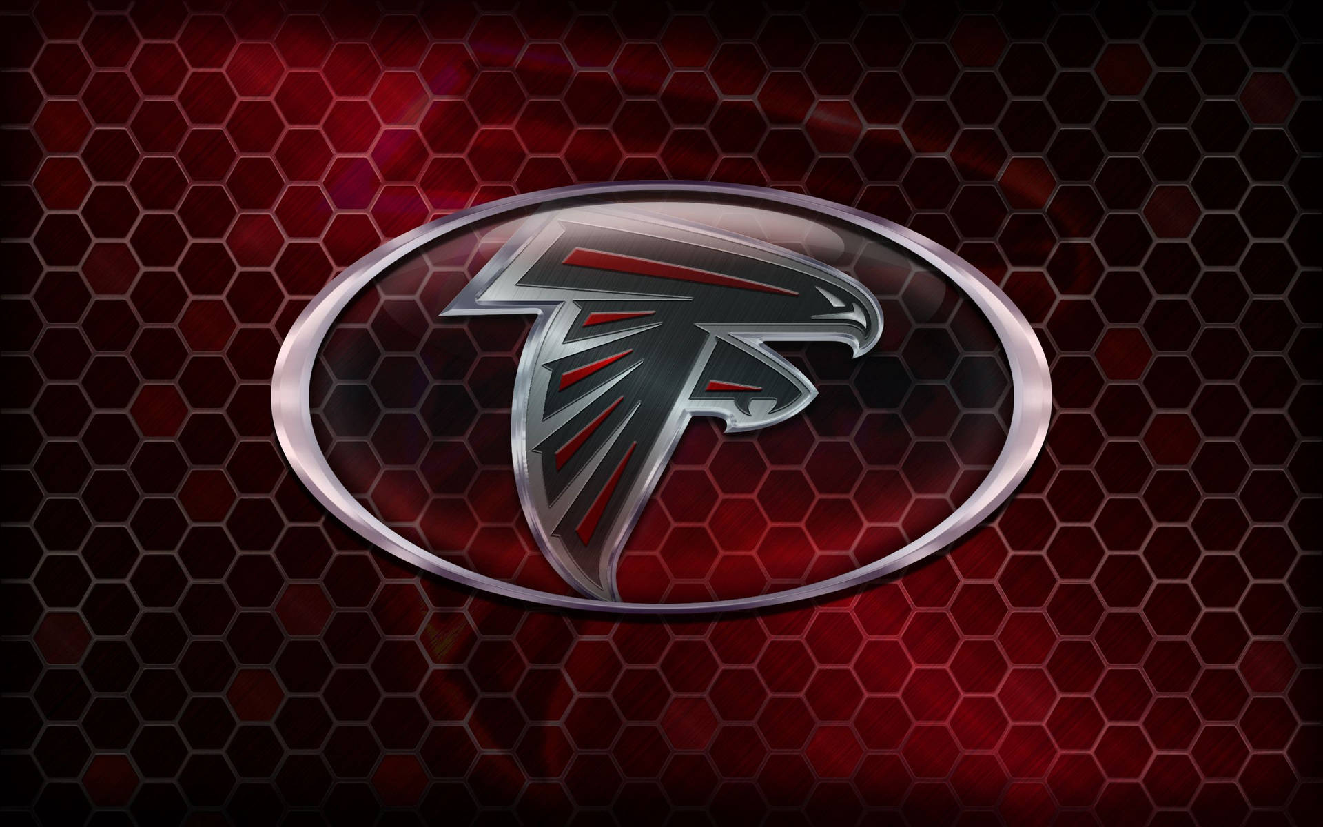 Fondo de pantalla de escritorio rojo de fútbol americano Atlanta Falcons.
