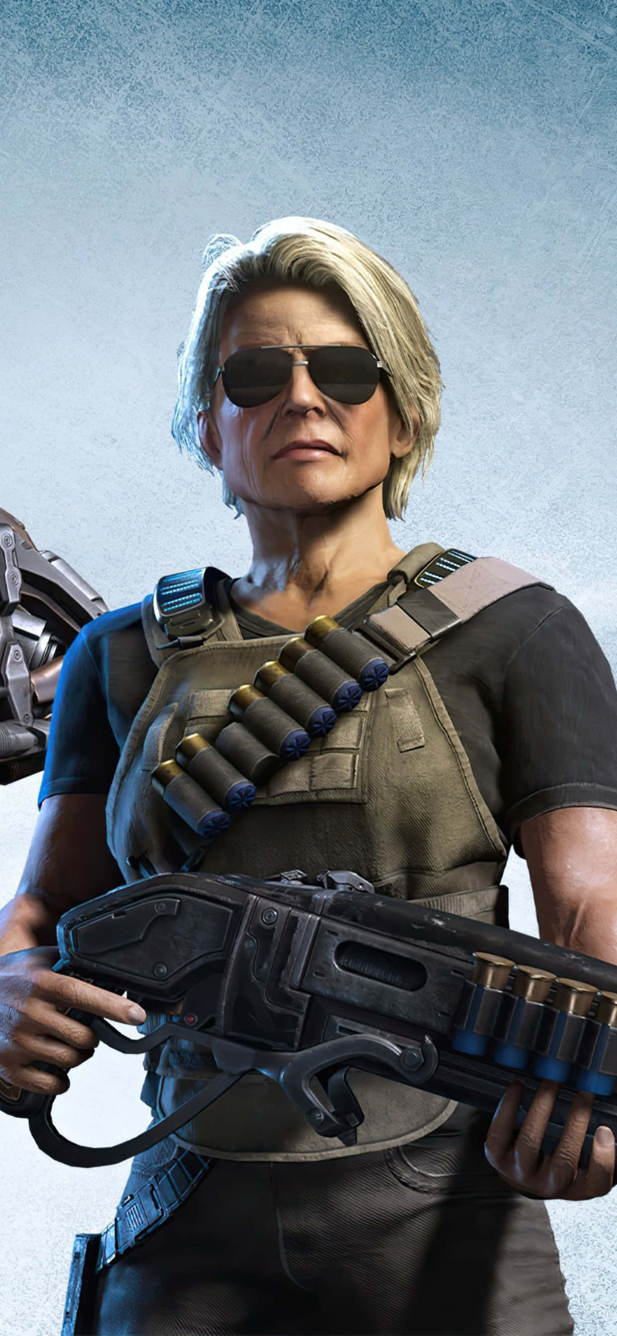 Fondo cautivador para iPhone XS Max con una imagen impresionante de Gears of War 5. Fondos de pantalla