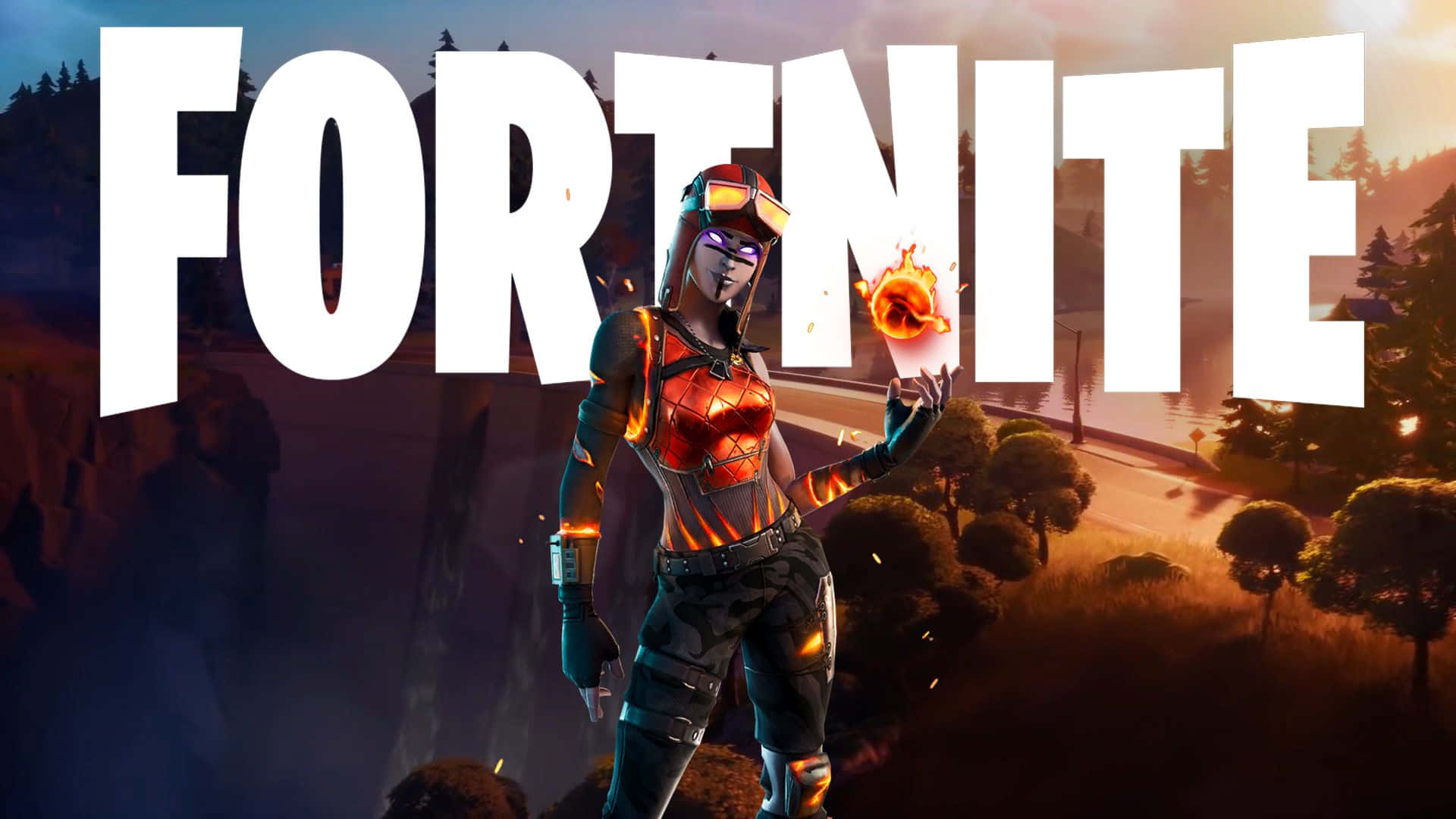 Atuendo Blaze Fortnite Logo Fortnite Fondos de pantalla