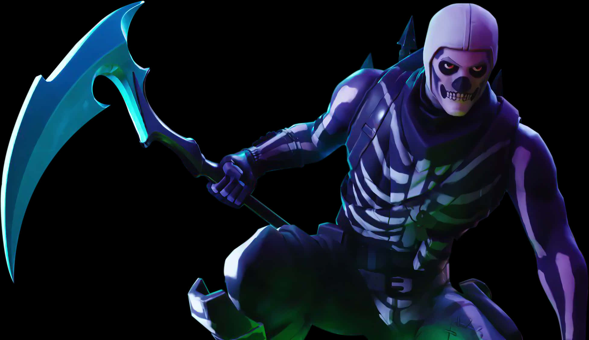 Atuendo de Fortnite Skull Trooper con Guadaña Fondos de pantalla
