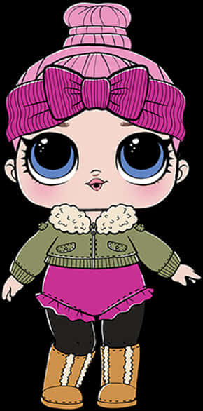 Atuendo de Invierno de Muñeca LOL Fondos de pantalla