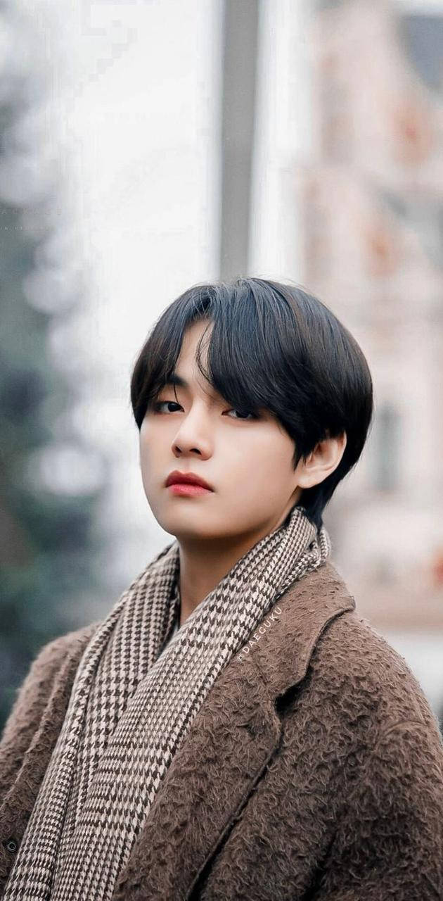 Atuendo Invernal Marrón de V de BTS Fondos de pantalla