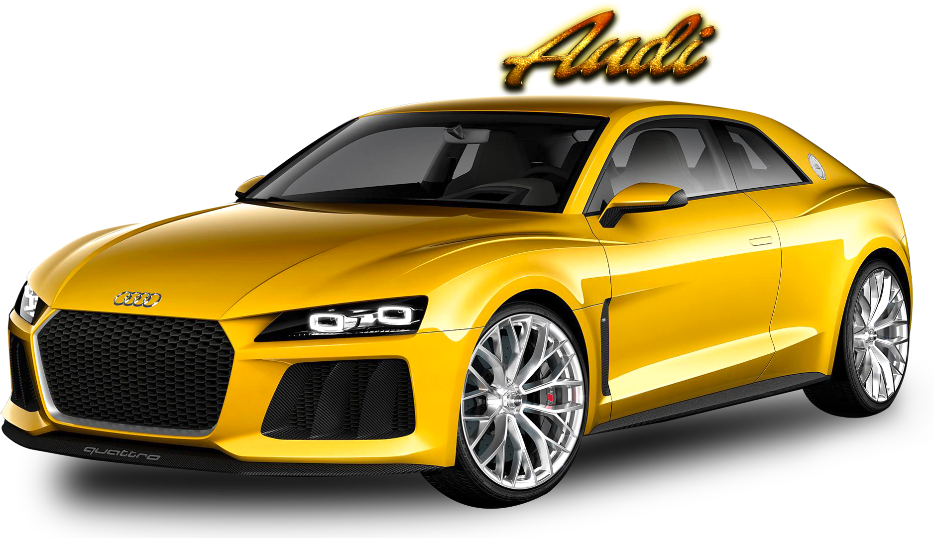 Audi Deportivo Amarillo Quattro Fondos de pantalla
