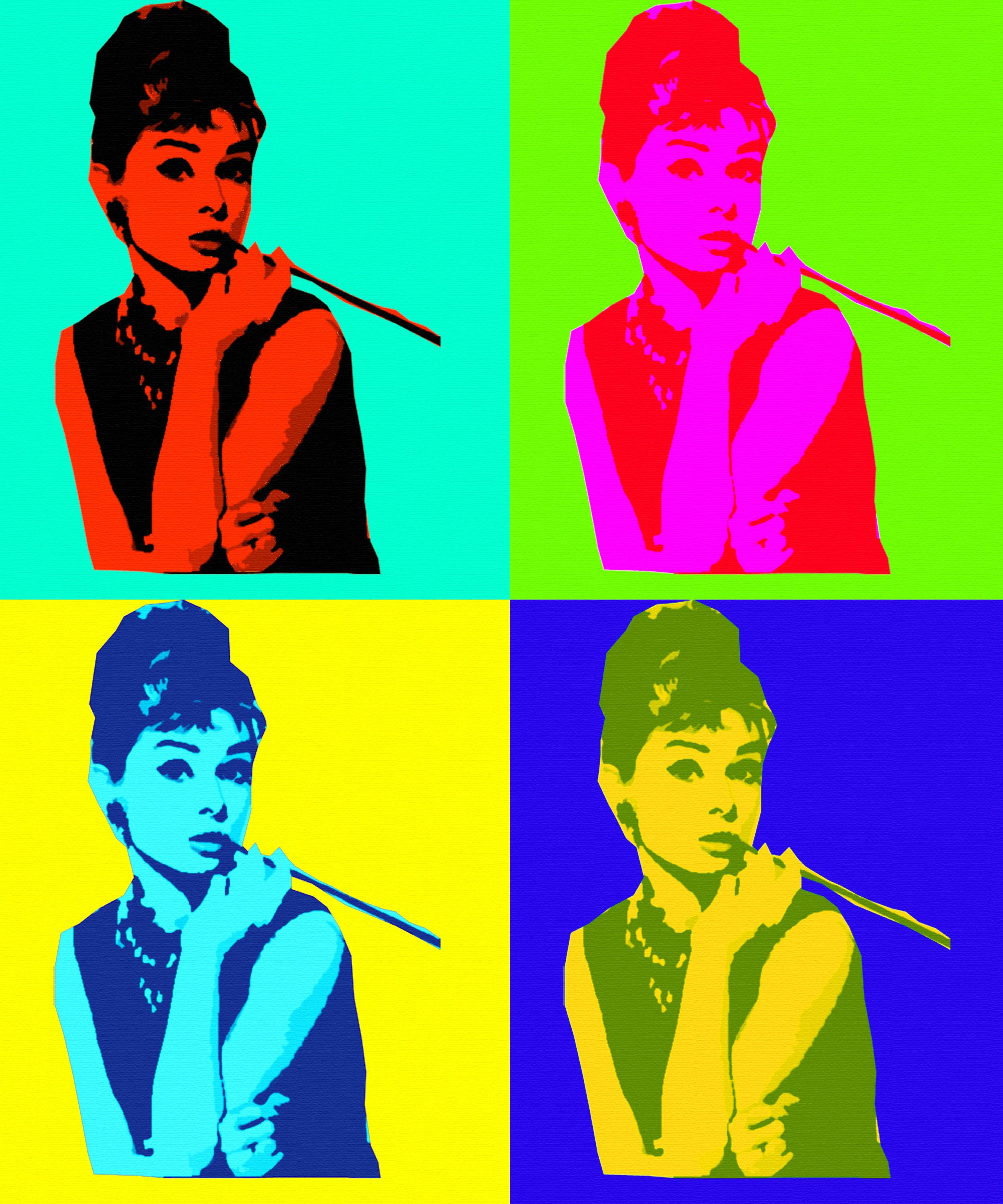 Audrey Hepburn Arte Pop Fondos de pantalla