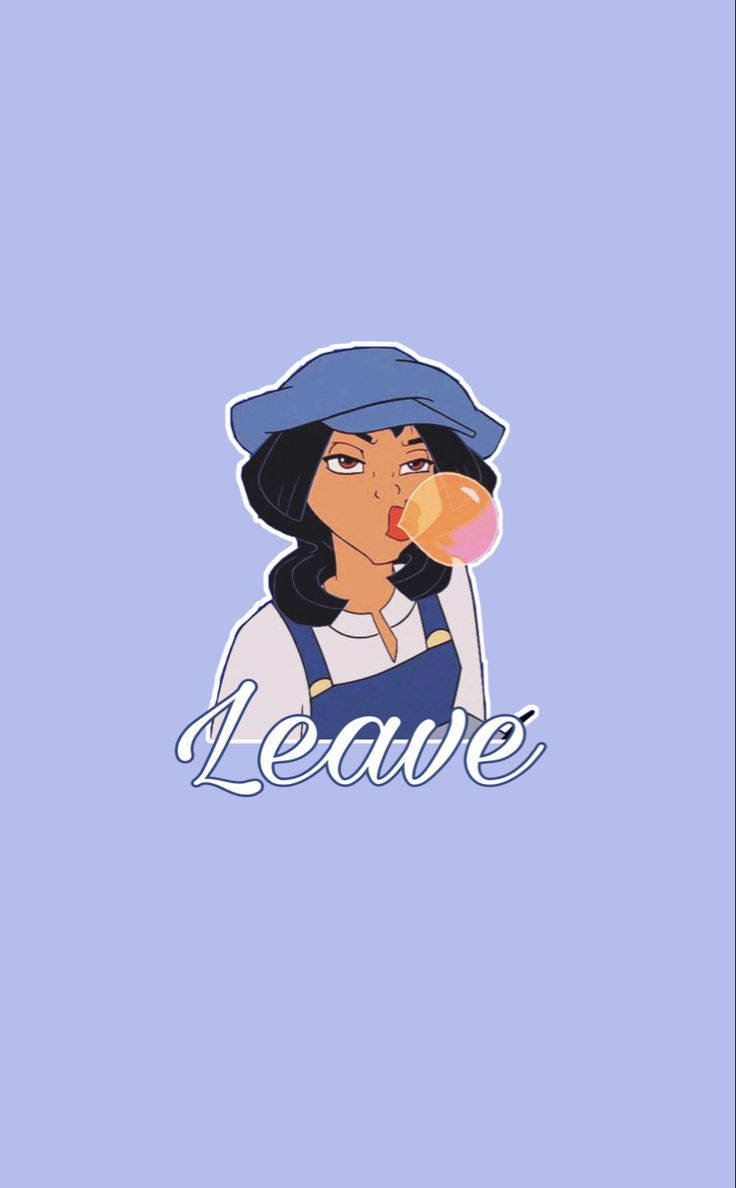 Audrey Ramirez caricatura estética con chicle Fondos de pantalla