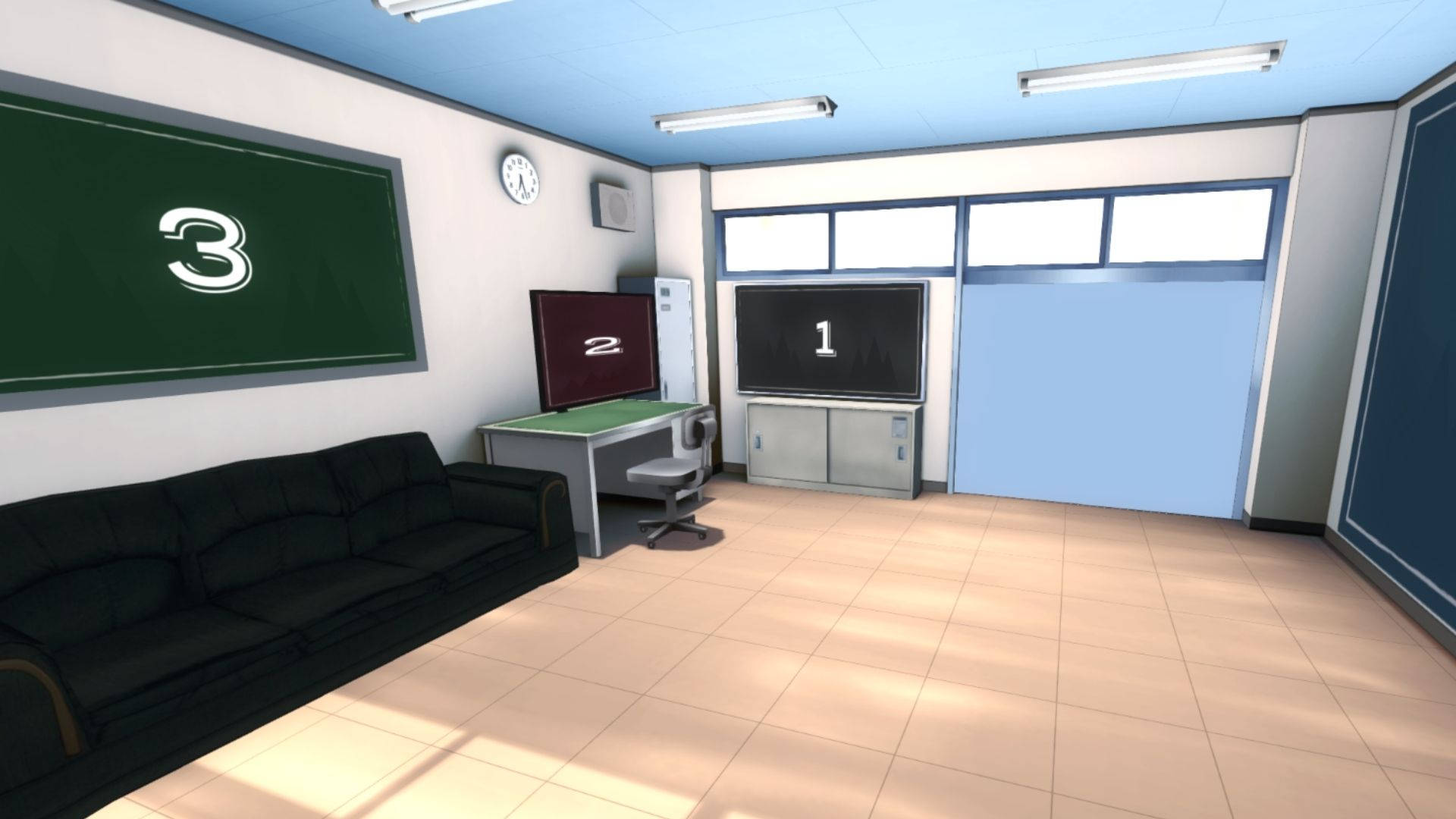 Aula de anime vacía Fondos de pantalla