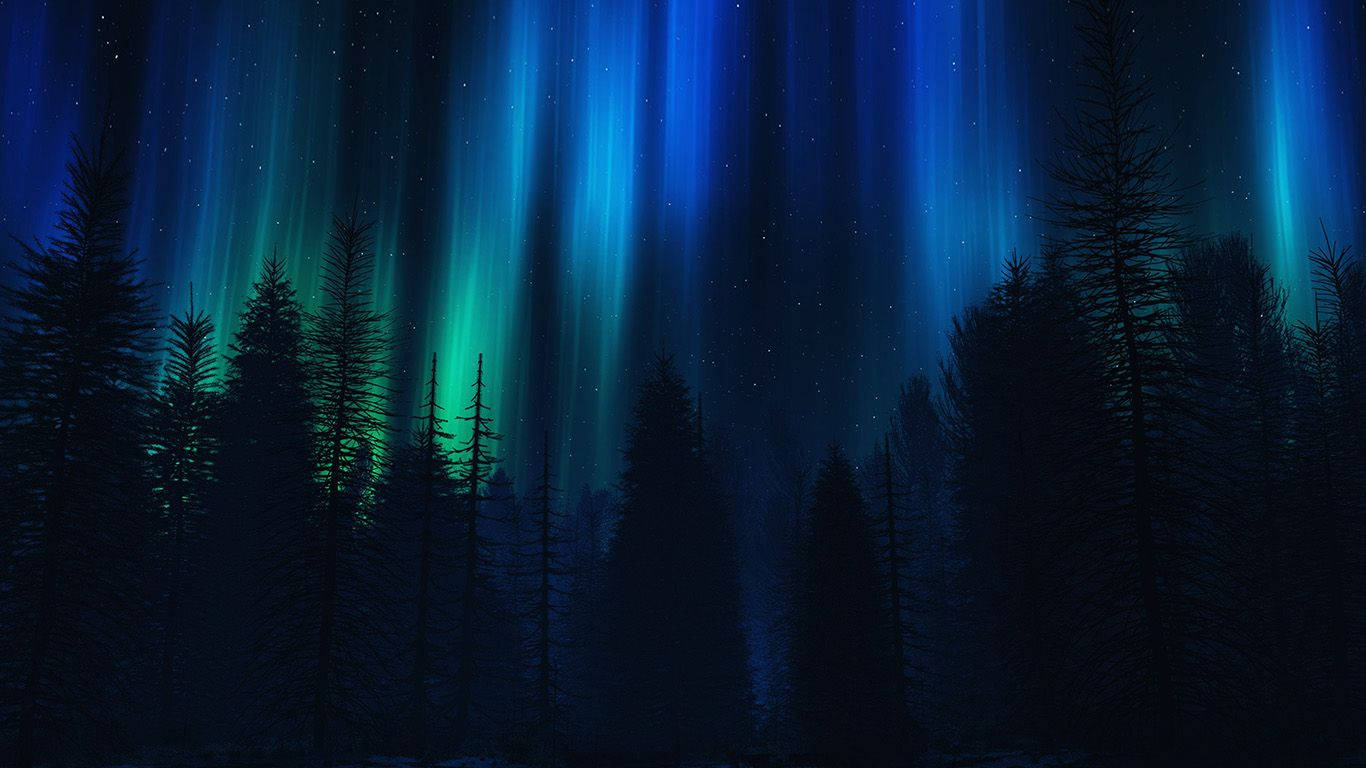 Aurora Estética Azul Oscuro HD Fondos de pantalla