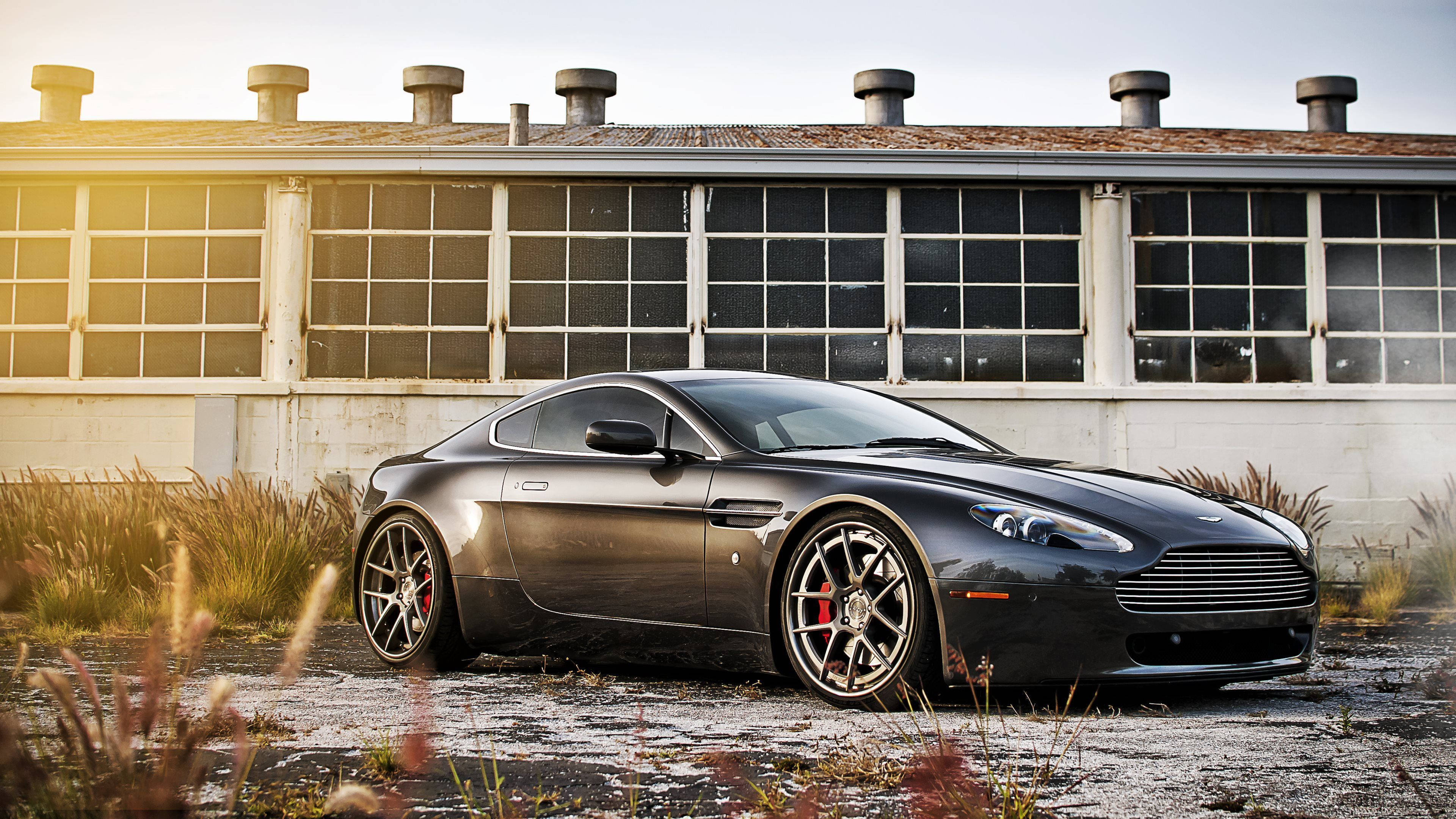 Auto 4K Aston Martin Db8 gris Fondos de pantalla