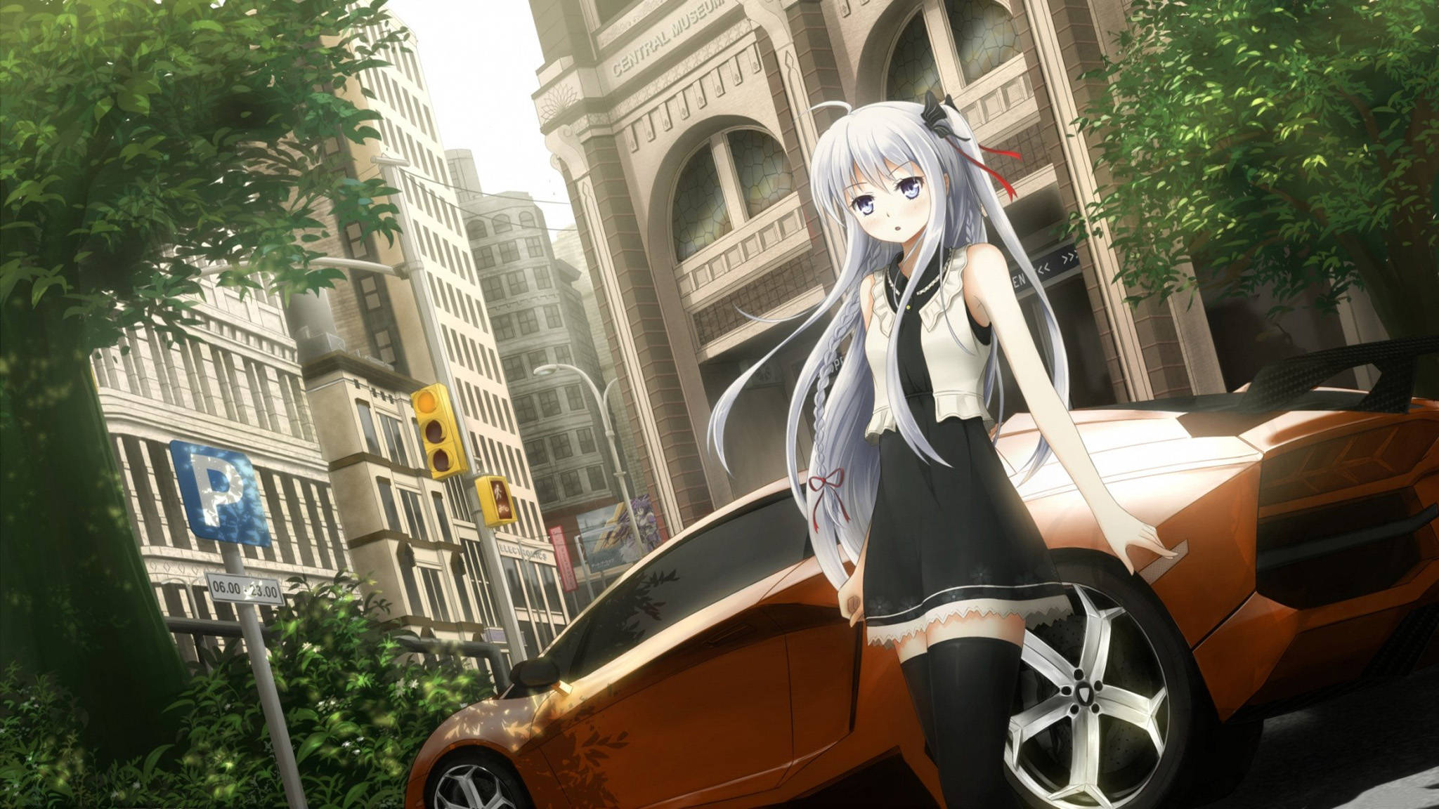 Auto Anime Aventador Fondos de pantalla
