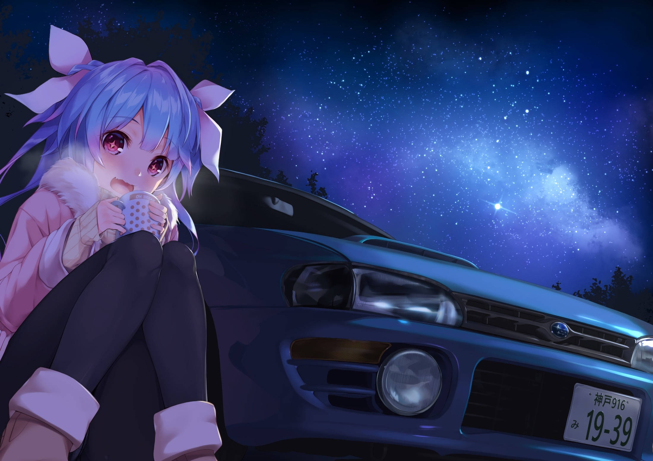 Auto Anime Majestuoso - Impreza en Todo su Esplendor Fondos de pantalla