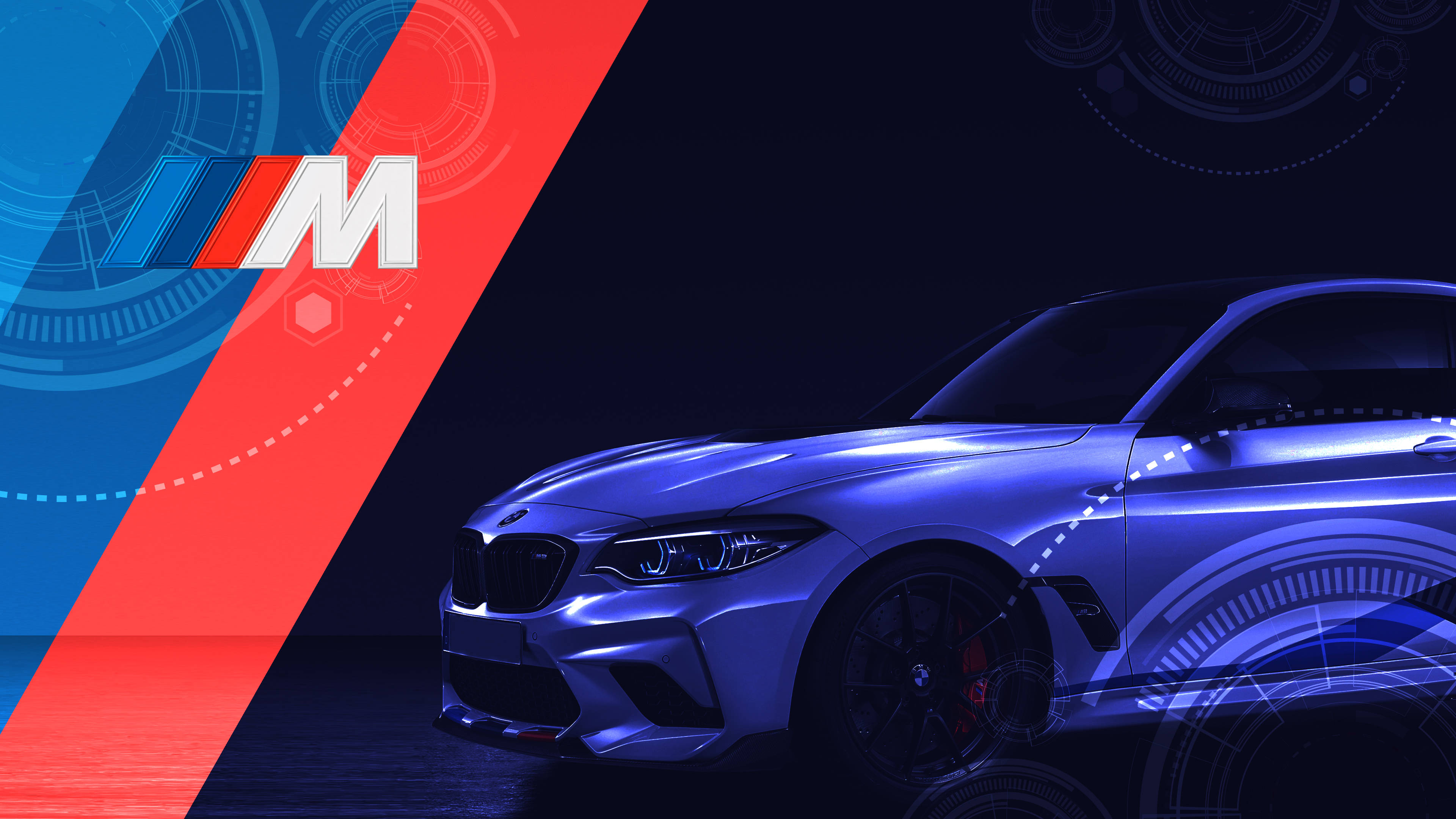Auto BMW M Logo Índigo Fondos de pantalla