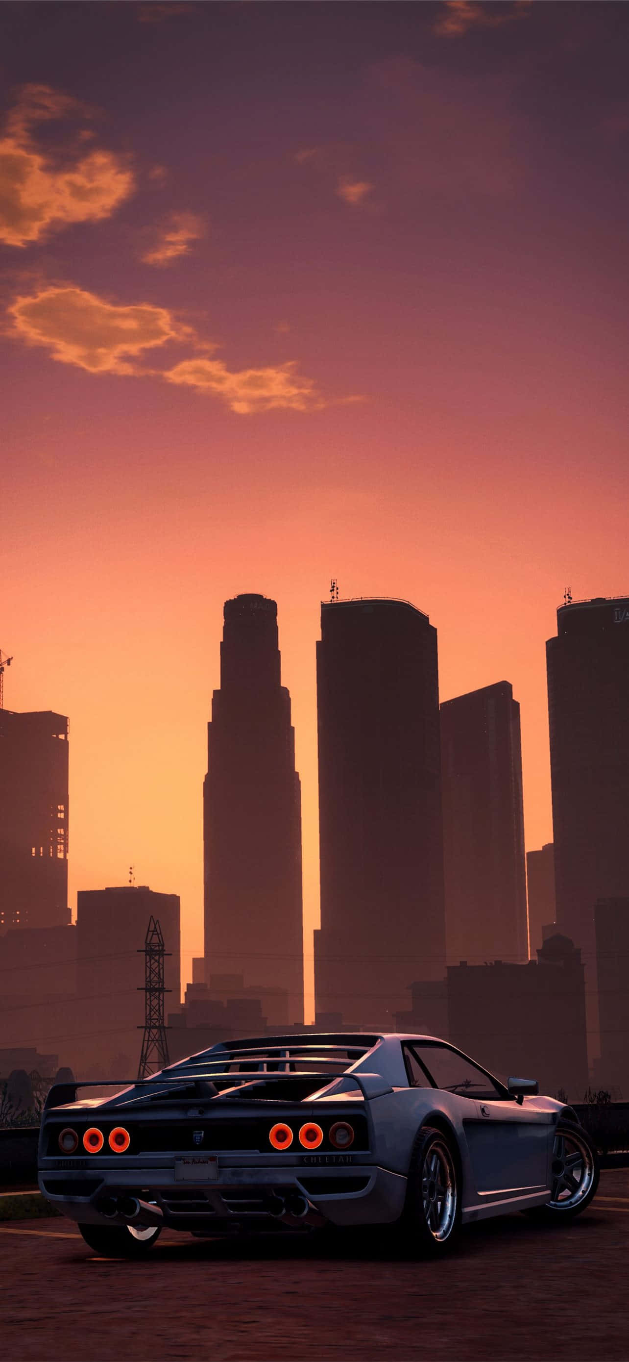 Auto deportivo estacionado en Los Santos - Fondo GTA Fondos de pantalla