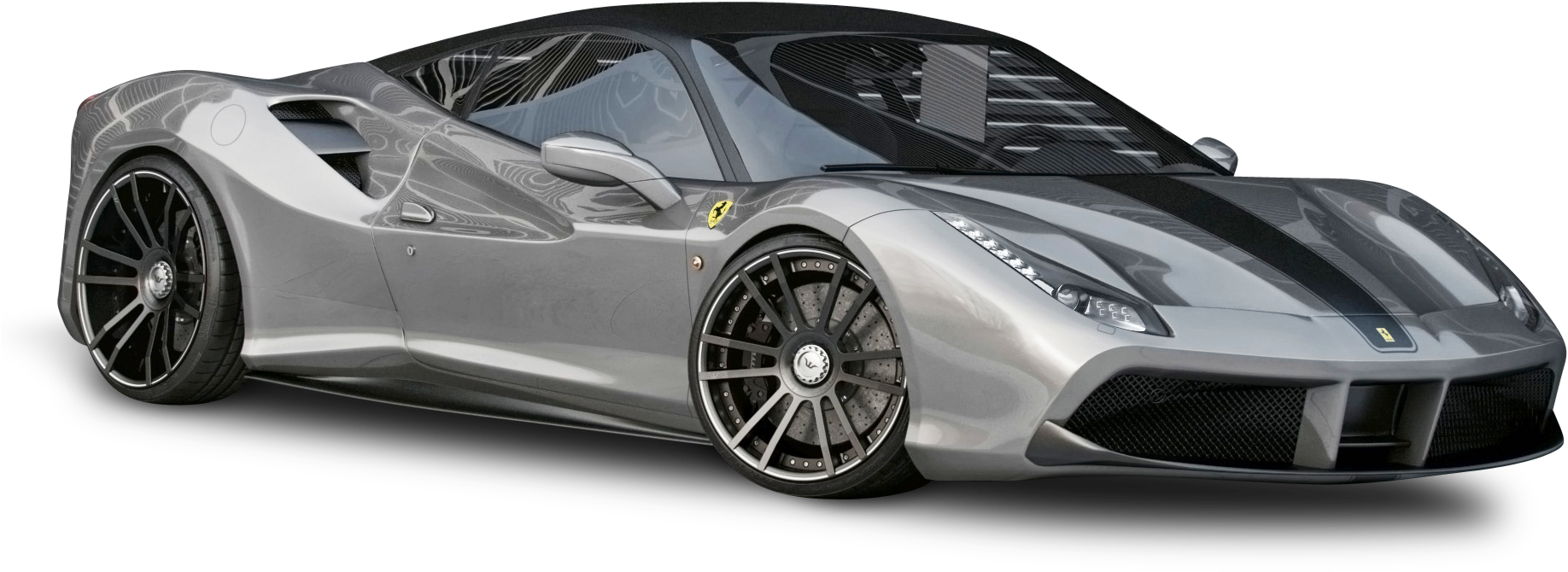 Auto deportivo Ferrari plateado Fondos de pantalla