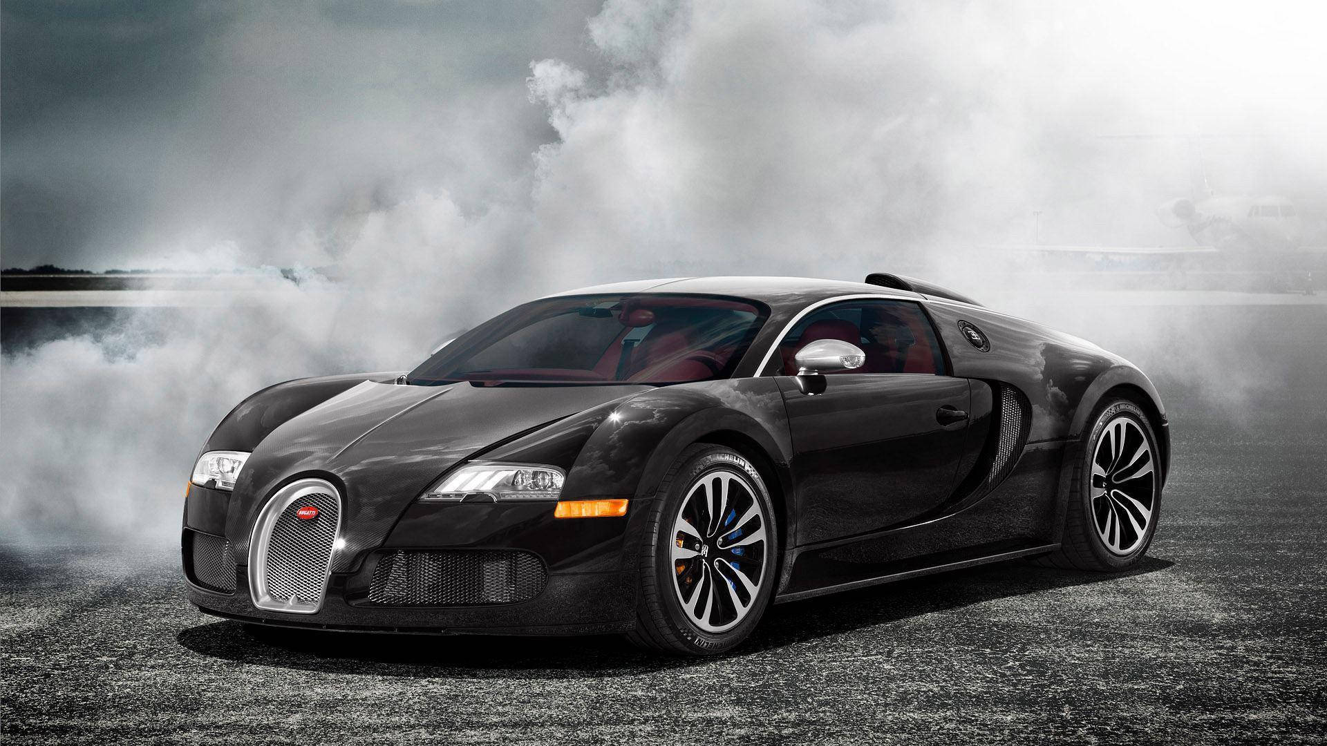 Auto Deportivo Negro Veyron Fondos de pantalla