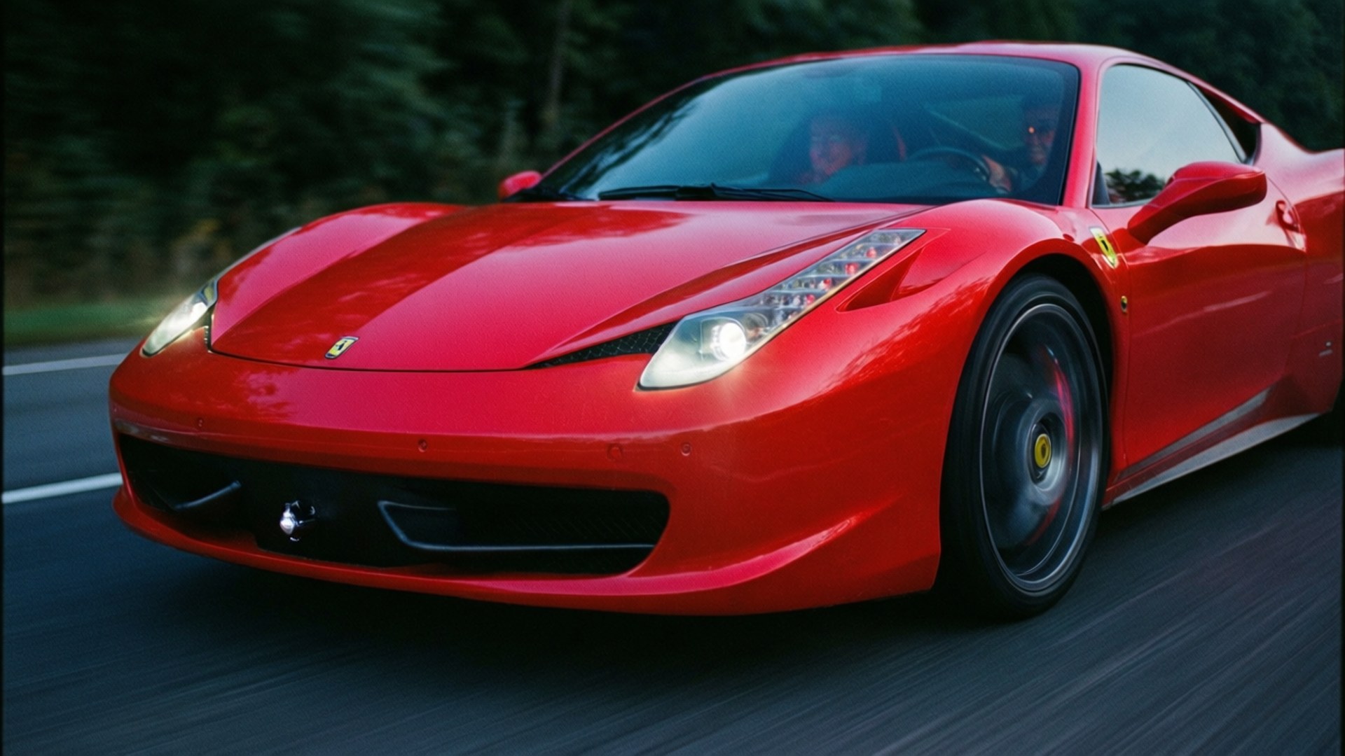 Auto Deportivo Rojo Neón Fondos de pantalla
