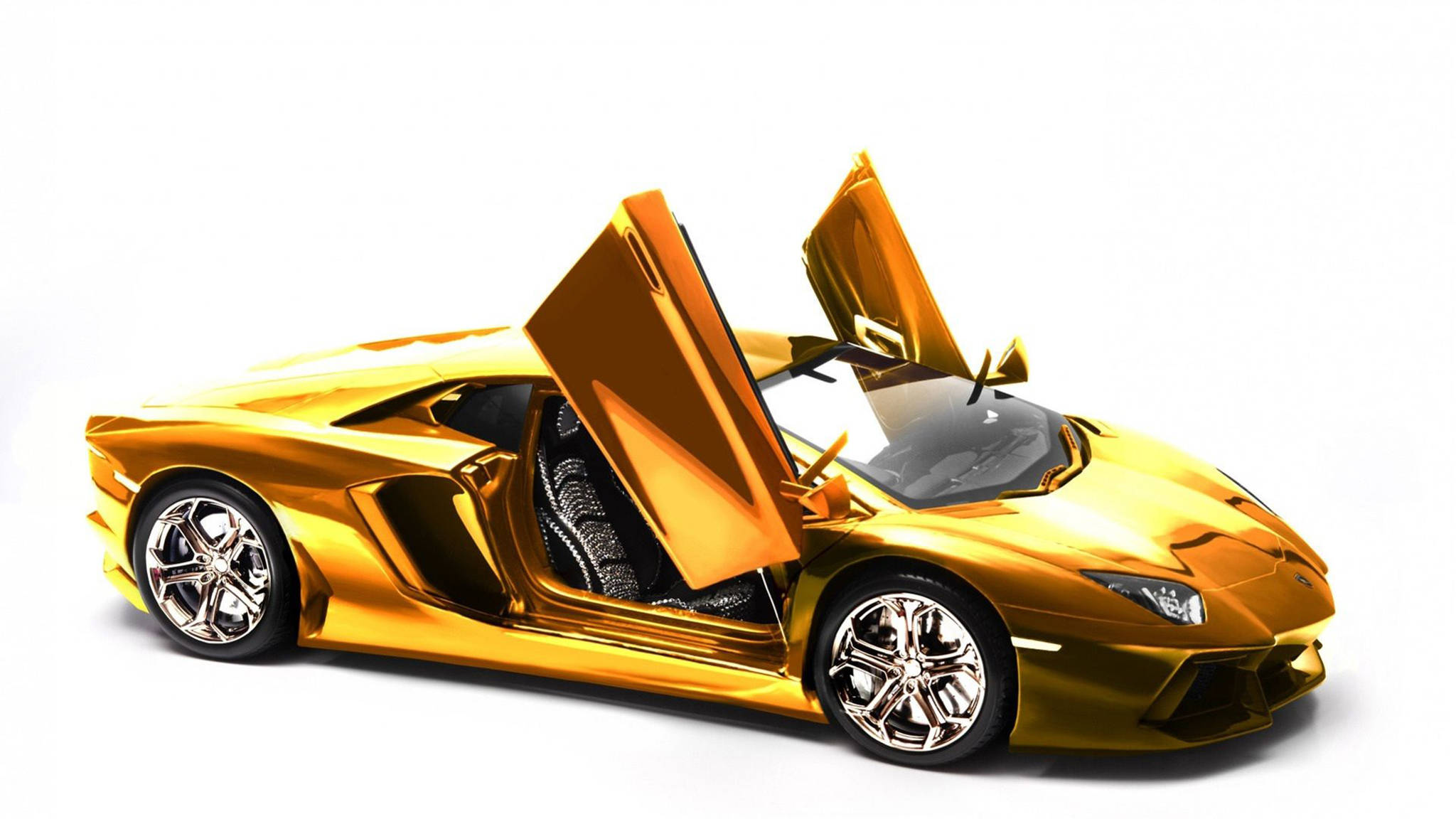 Auto lujoso color dorado Fondos de pantalla