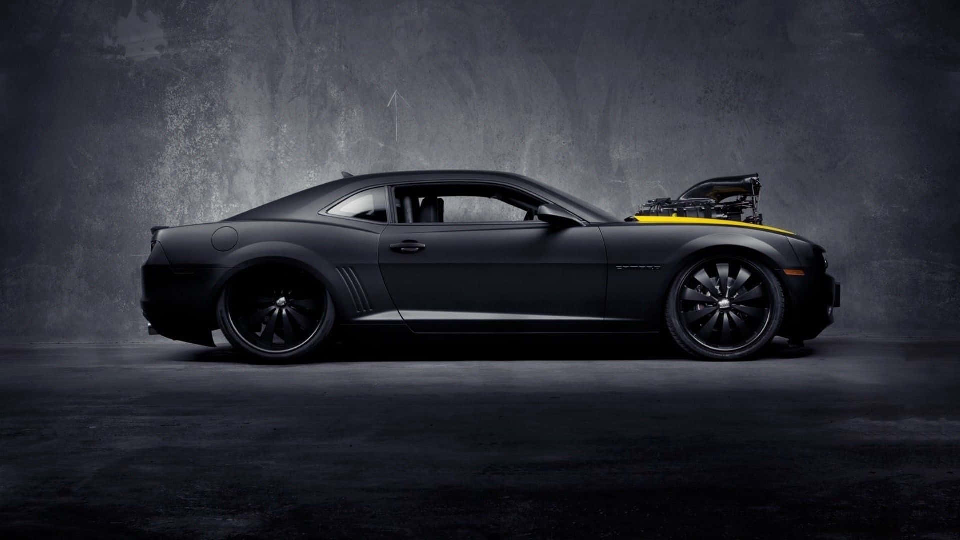 Auto Negro 4K Chevrolet Camaro Fondos de pantalla
