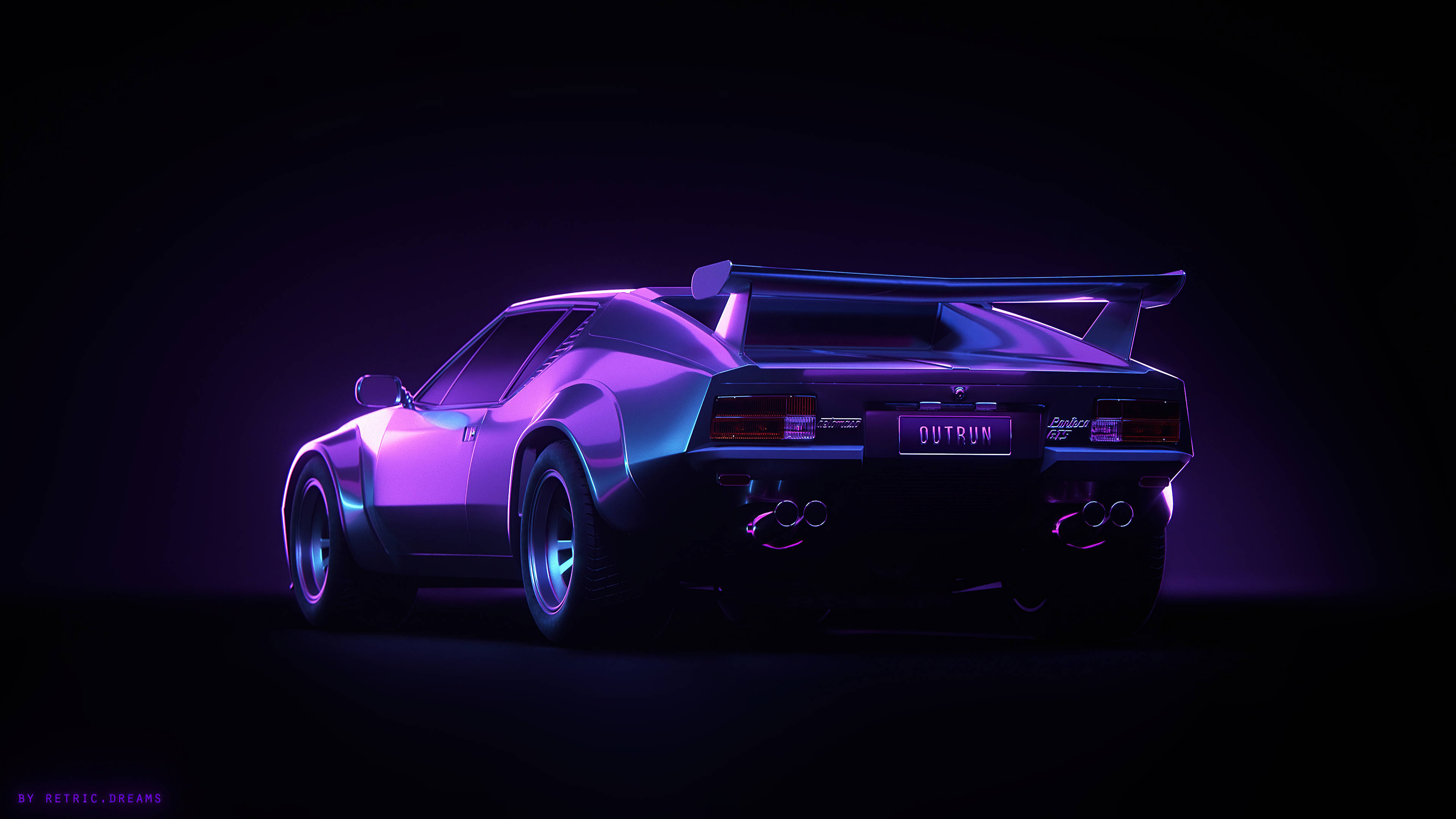 Auto Pontiac Púrpura Estético 4K Fondos de pantalla