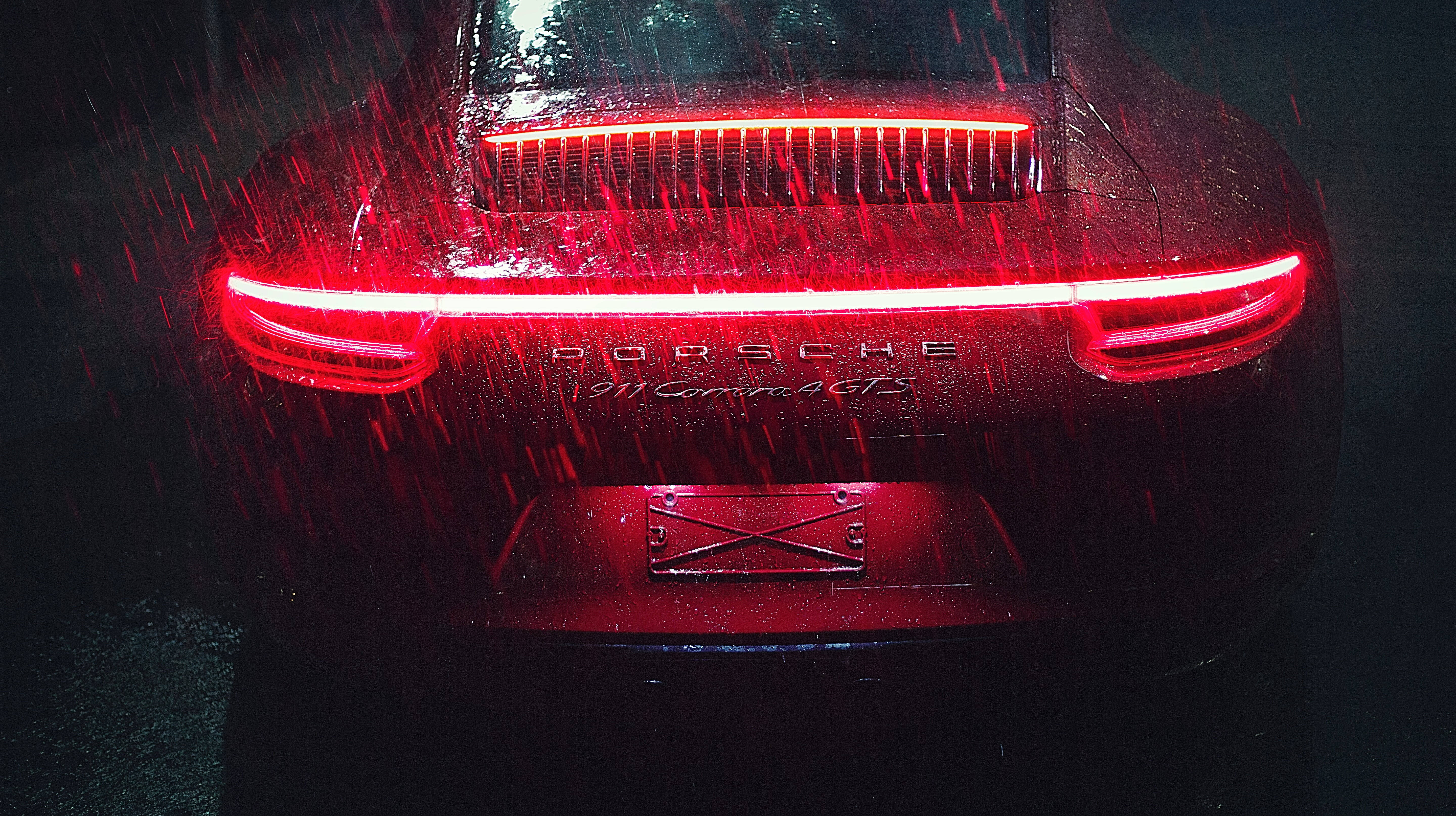 Auto Porsche Lluvia más Hermosa Fondos de pantalla