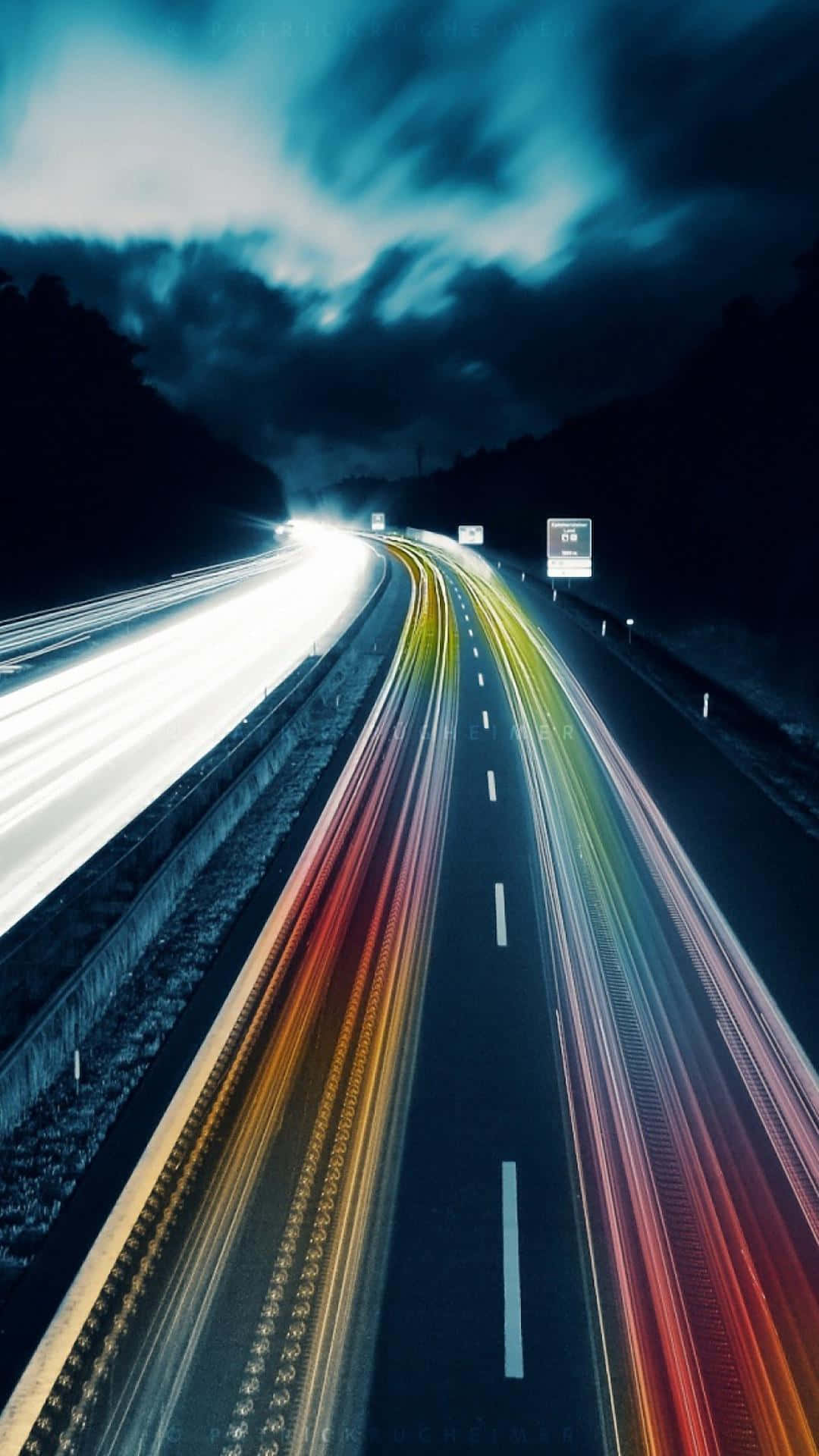 Autopista Time Lapse iPhone 7 Plus Live Fondos de pantalla