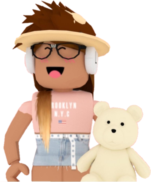 Avatar de Roblox con oso de peluche Fondos de pantalla