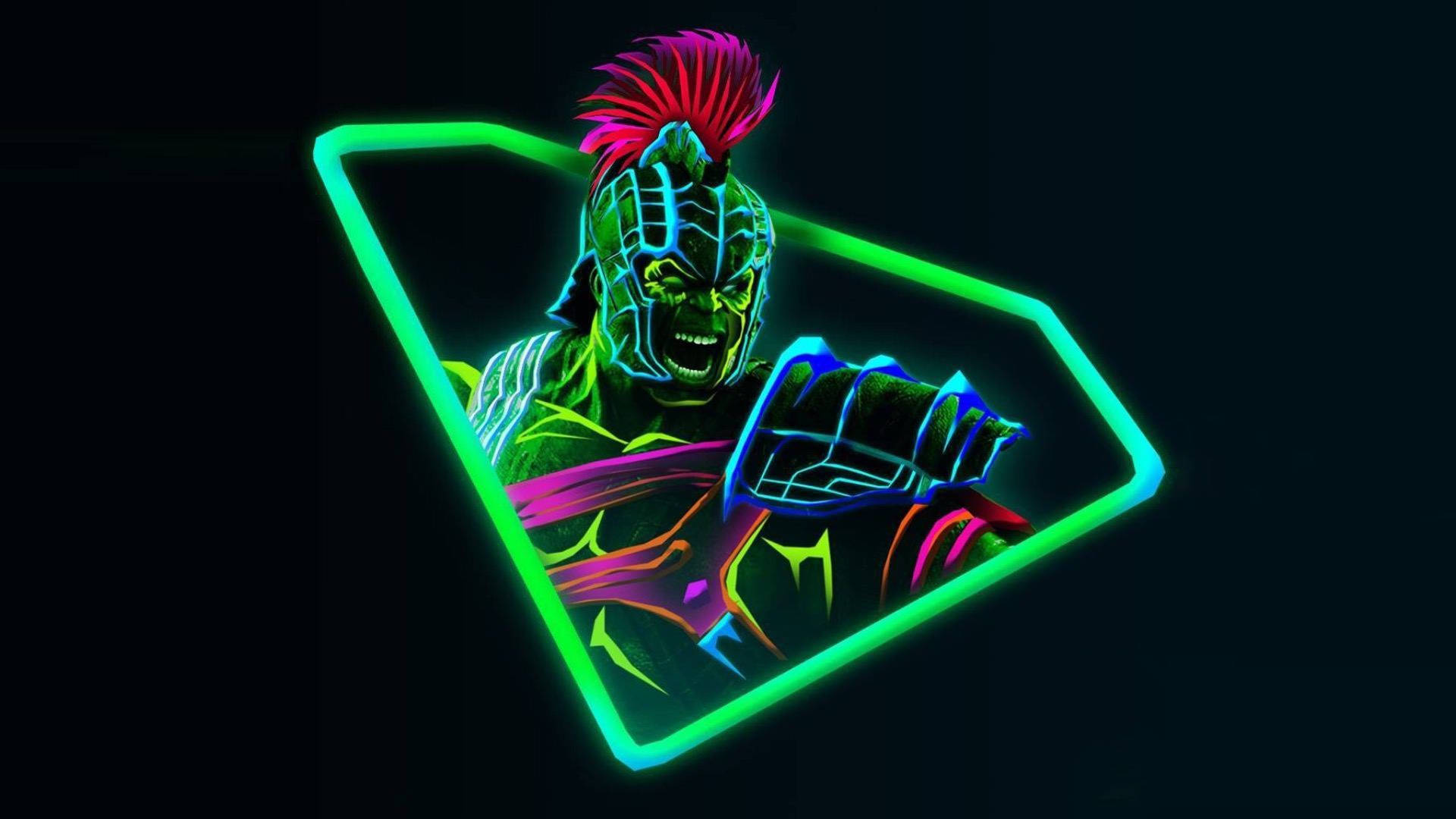 Avengers Neon Thor Ragnarok Escritorio Fondos de pantalla